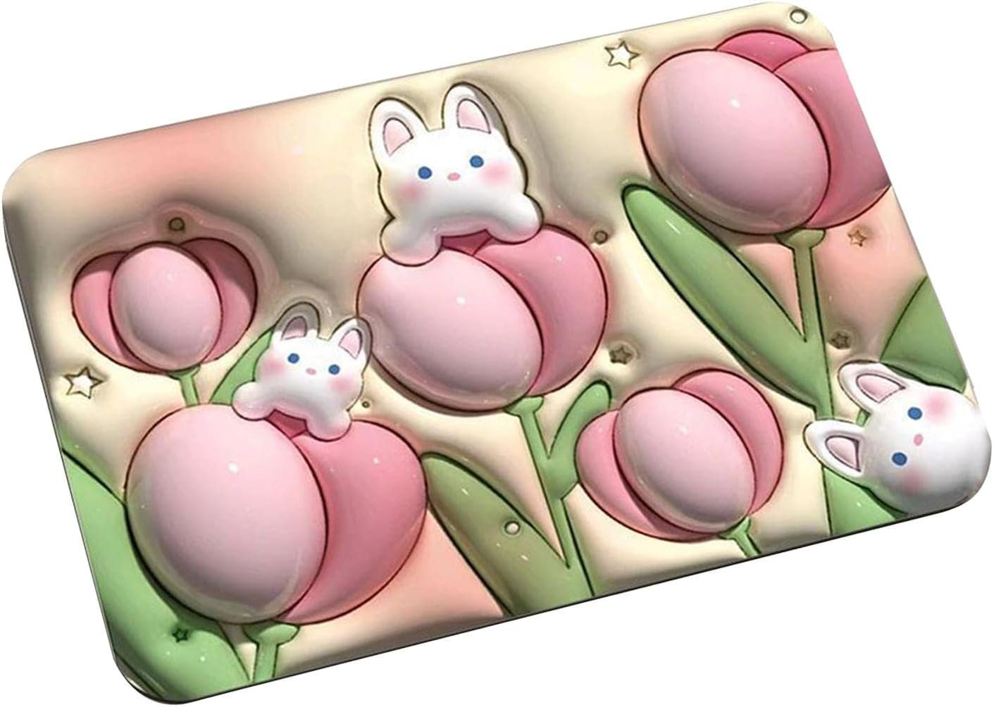 Stone Bath Mat Non Slip Dry Shower Mat (60X39CM)