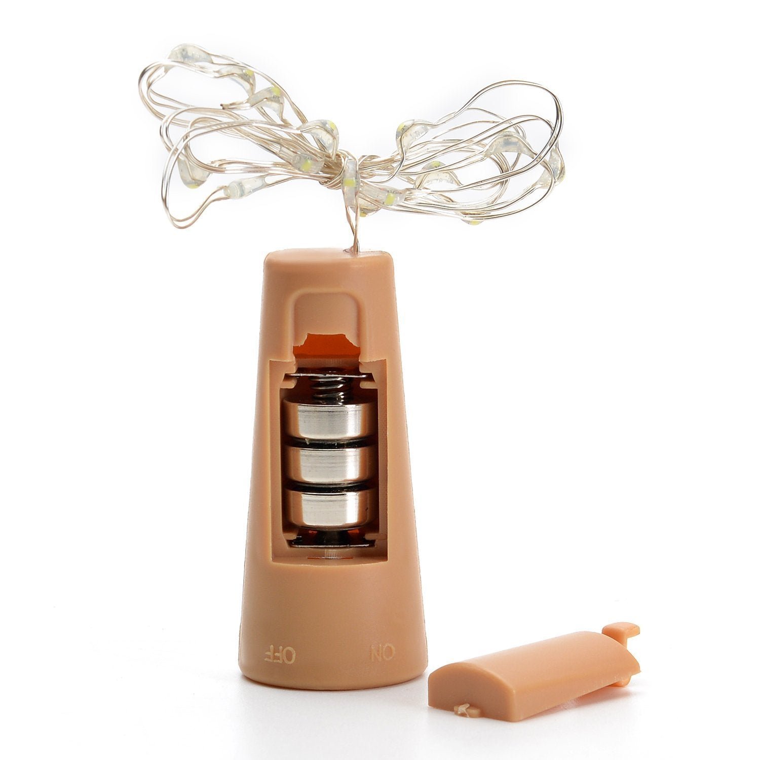 20 LED Wine Bottle Cork Lights Copper Wire Battery-Powered Fairy String Lights