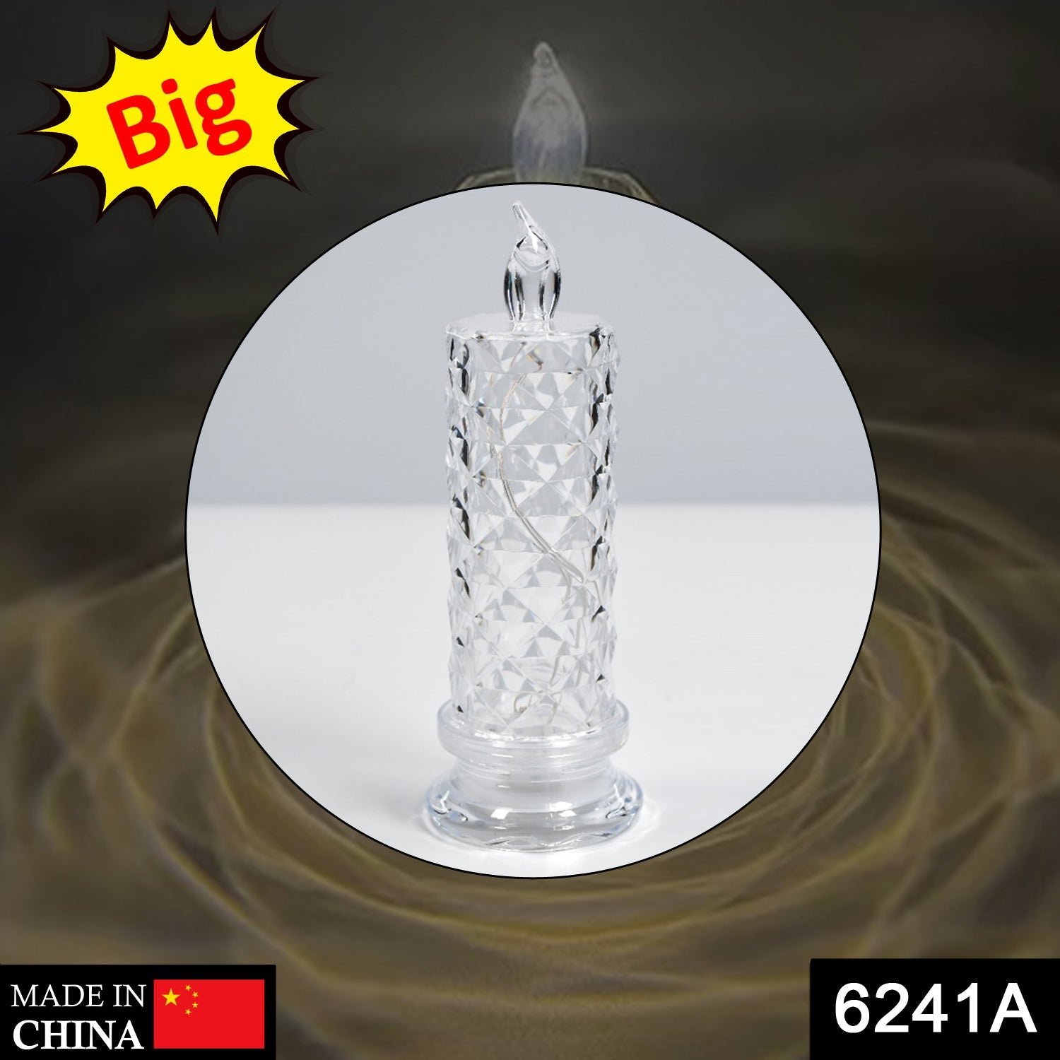 Rose Candles for Home Decoration, Crystal Candle Lights, Diwali
