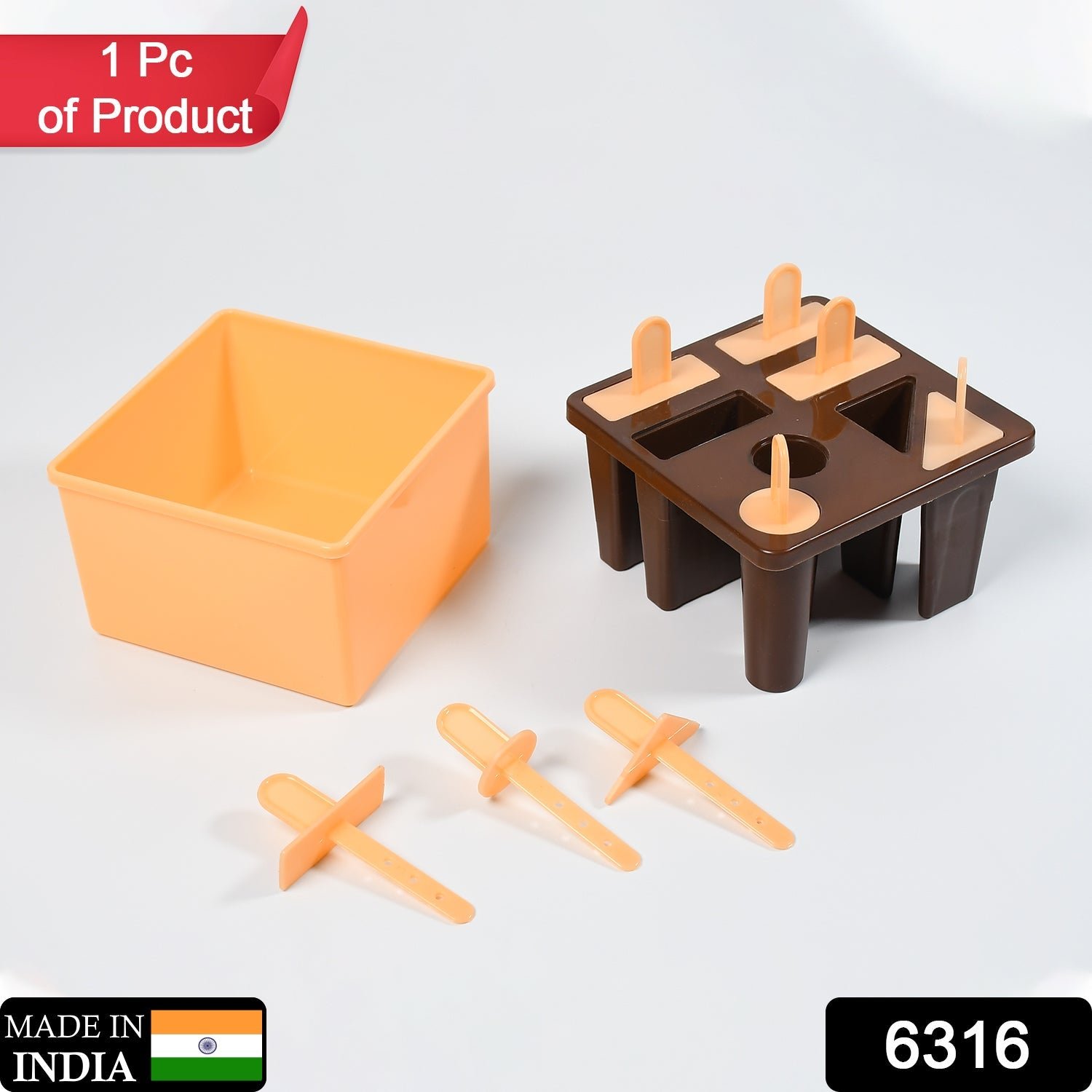 Plastic Kulfi Mold, Kulfi Molds 8 pcs Tray Ice Cream Mold