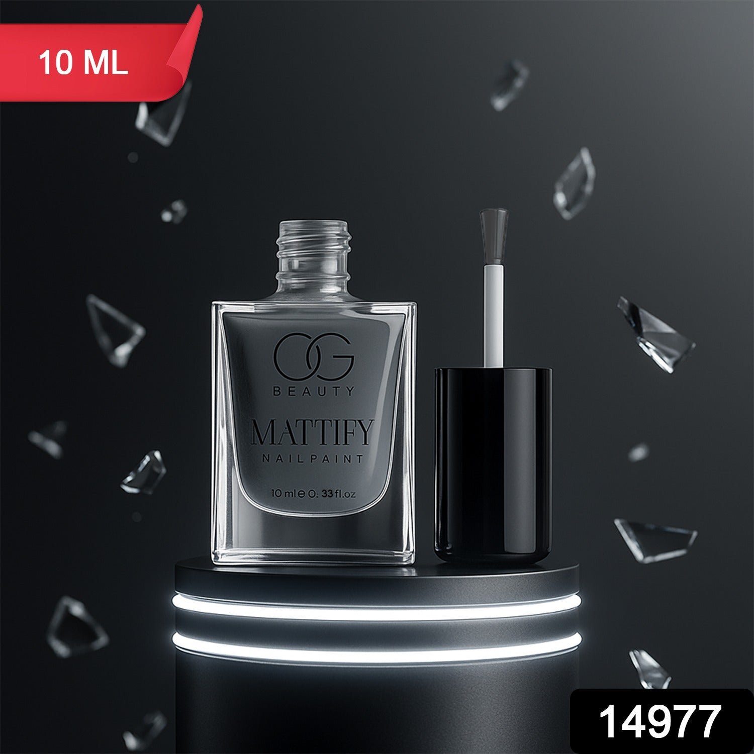 OG Beauty Calm Grey Mattify Nail Paint (10 ML / 1 Pc)