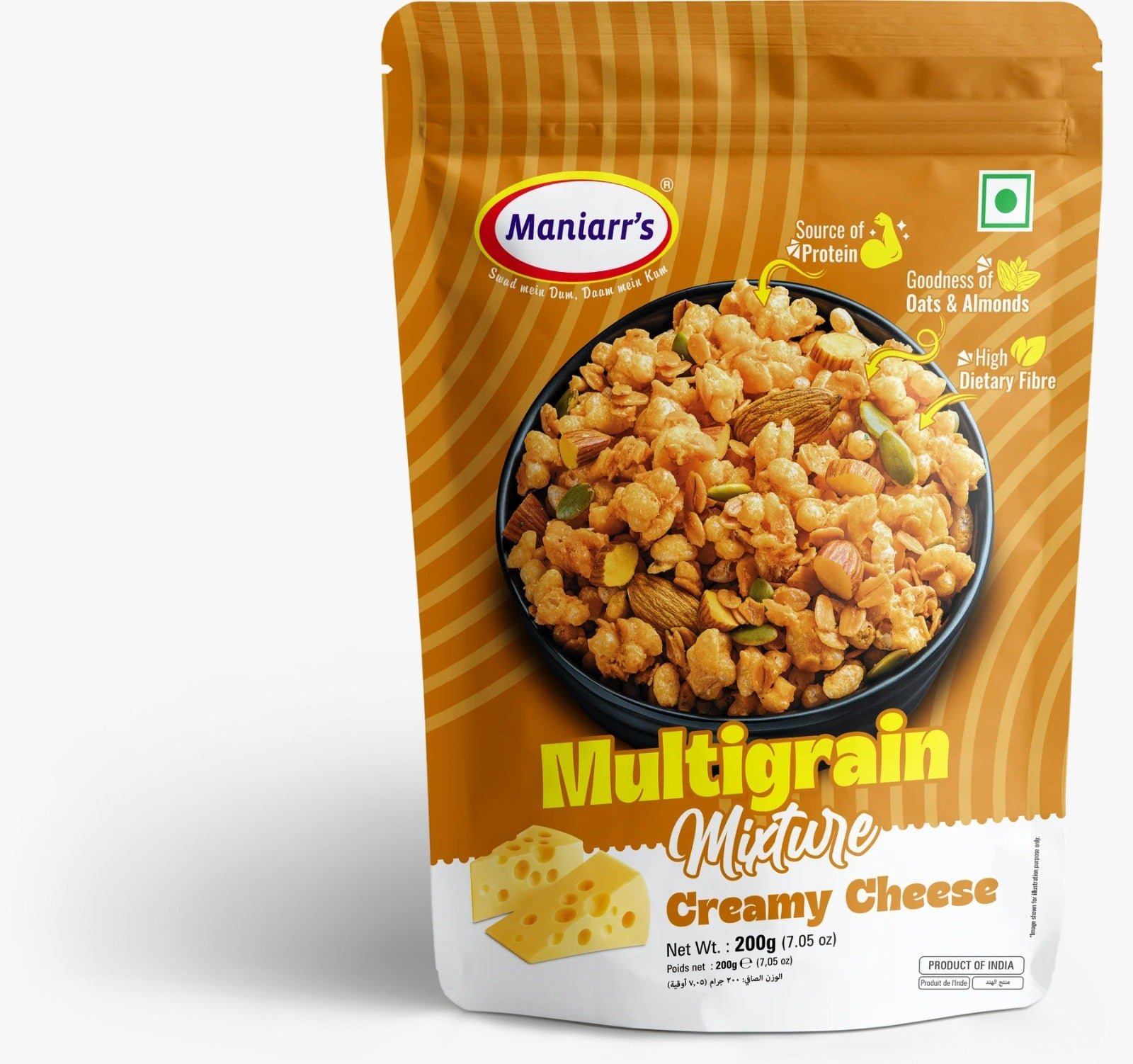 Maniarr's Creamy Cheese ROASTED MULTIGRAIN MIXTURE (195 Gm)
