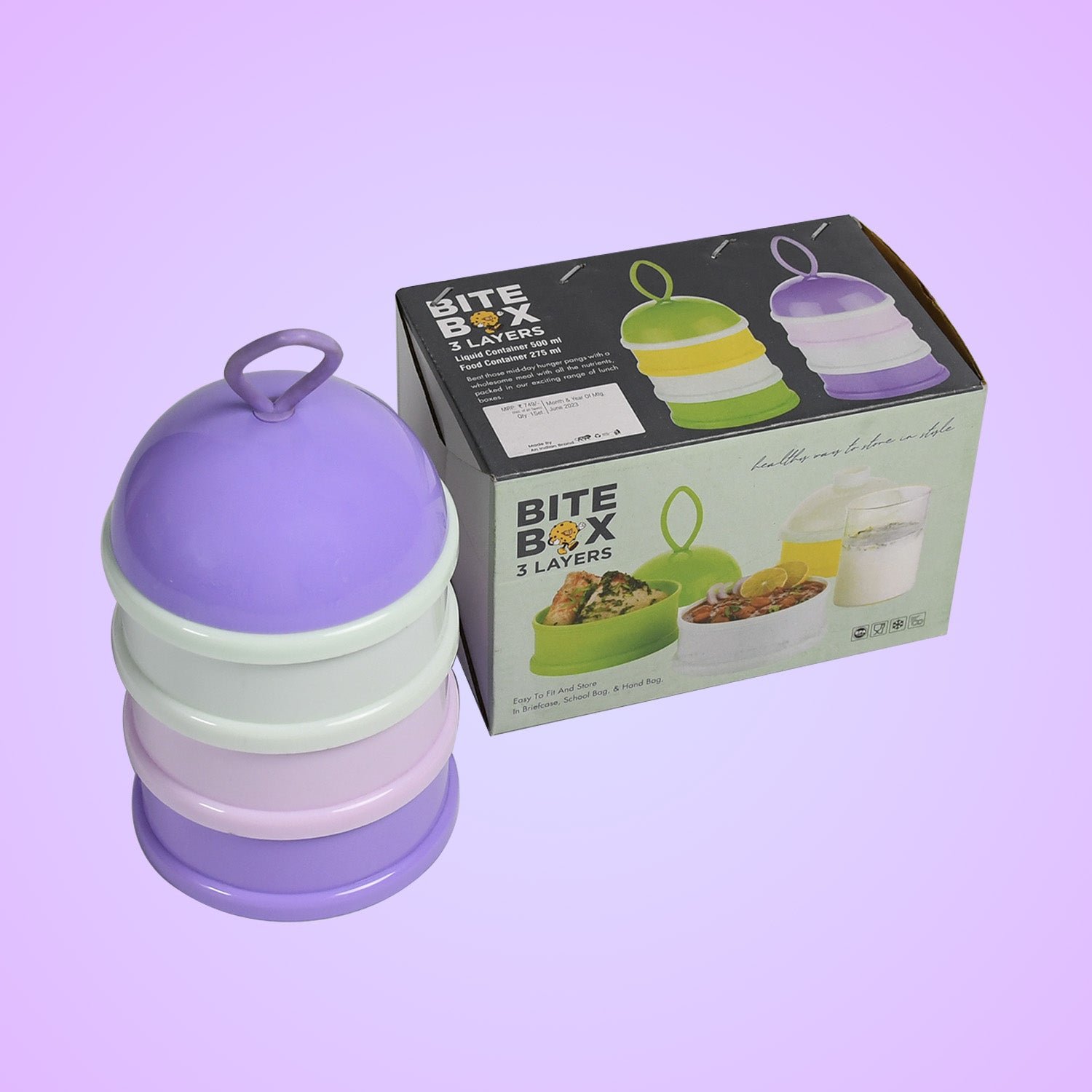 3 Layer Portable Baby Food Milk Powder Storage Box Bottle Container