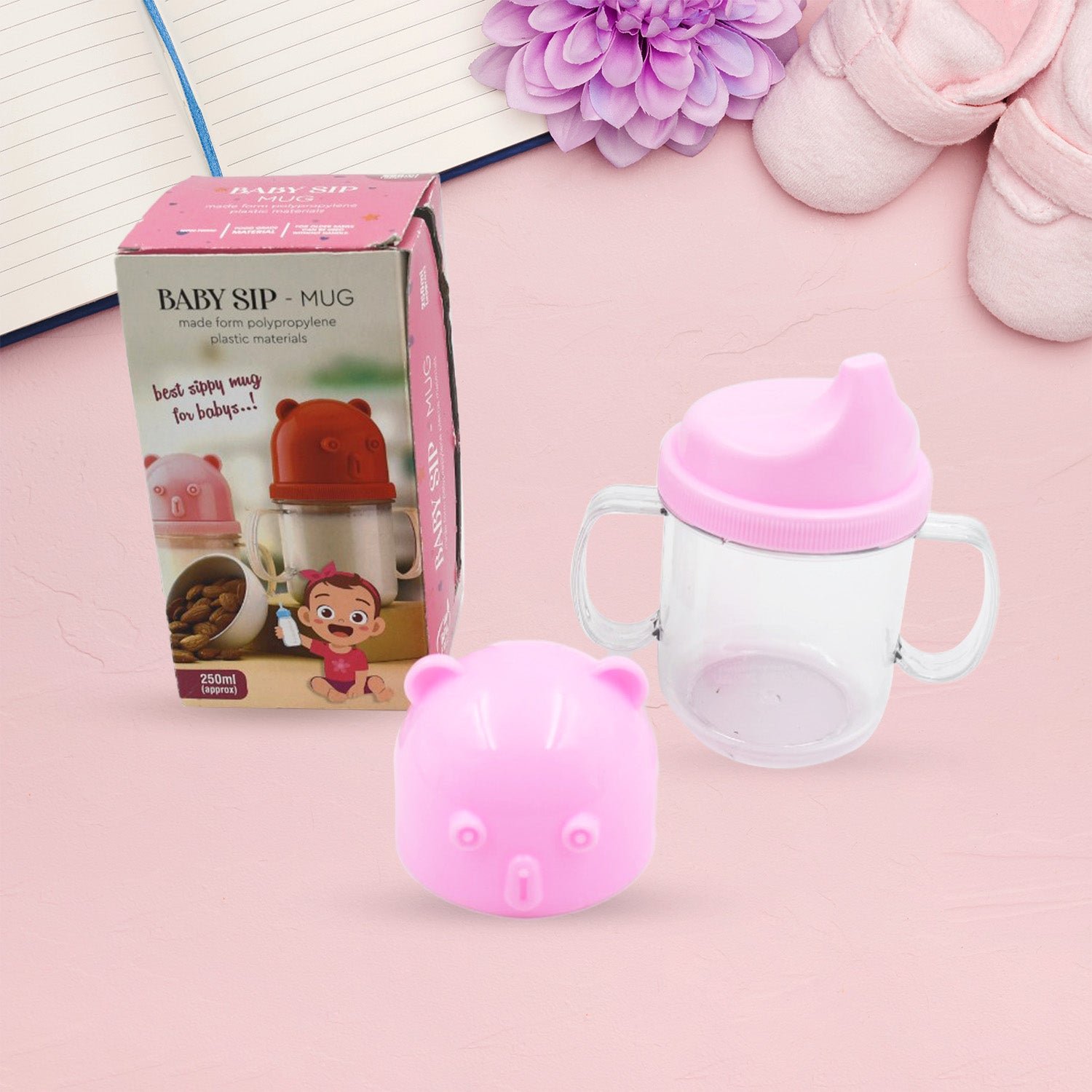 Baby Milk Sippy Mug – Leakproof Lightweight Nursing Cup for Kids (250 Ml / 1 Pc)