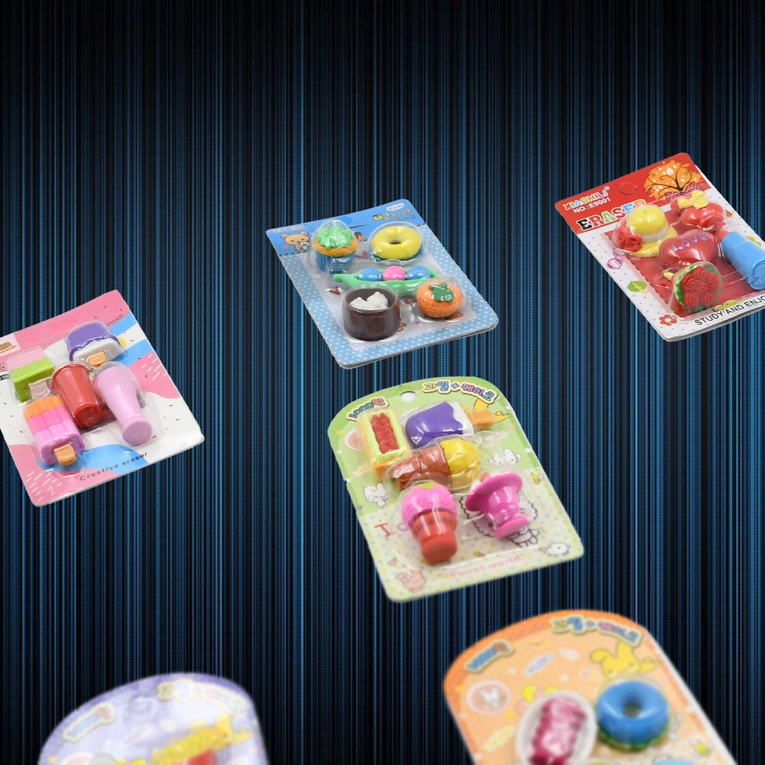 Mix Design Fancy Erasers Set (1 Set)