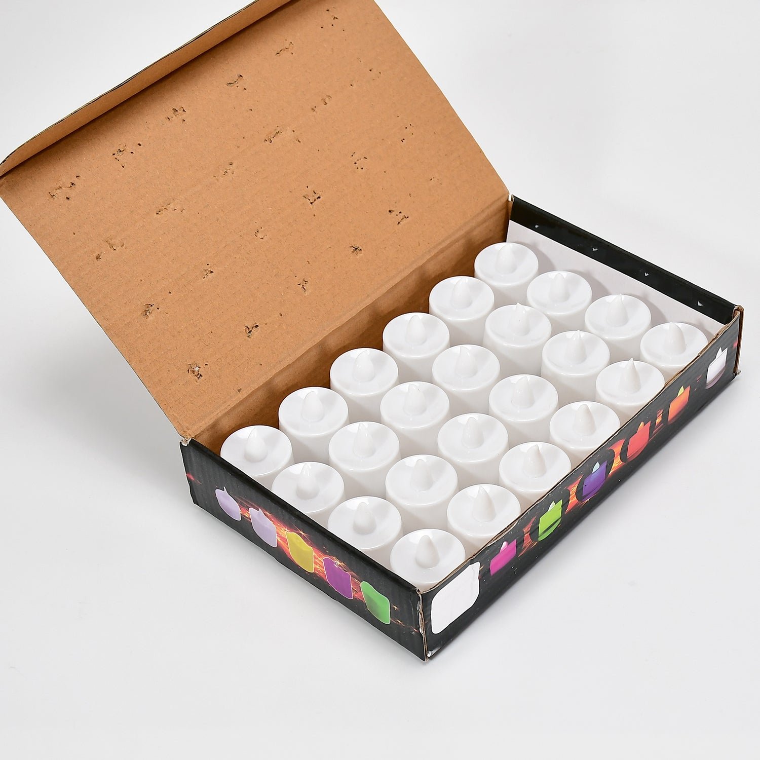 Pink Flameless LED Tealights Smokeless Decorative Candles LED Tea Light Pack of 24