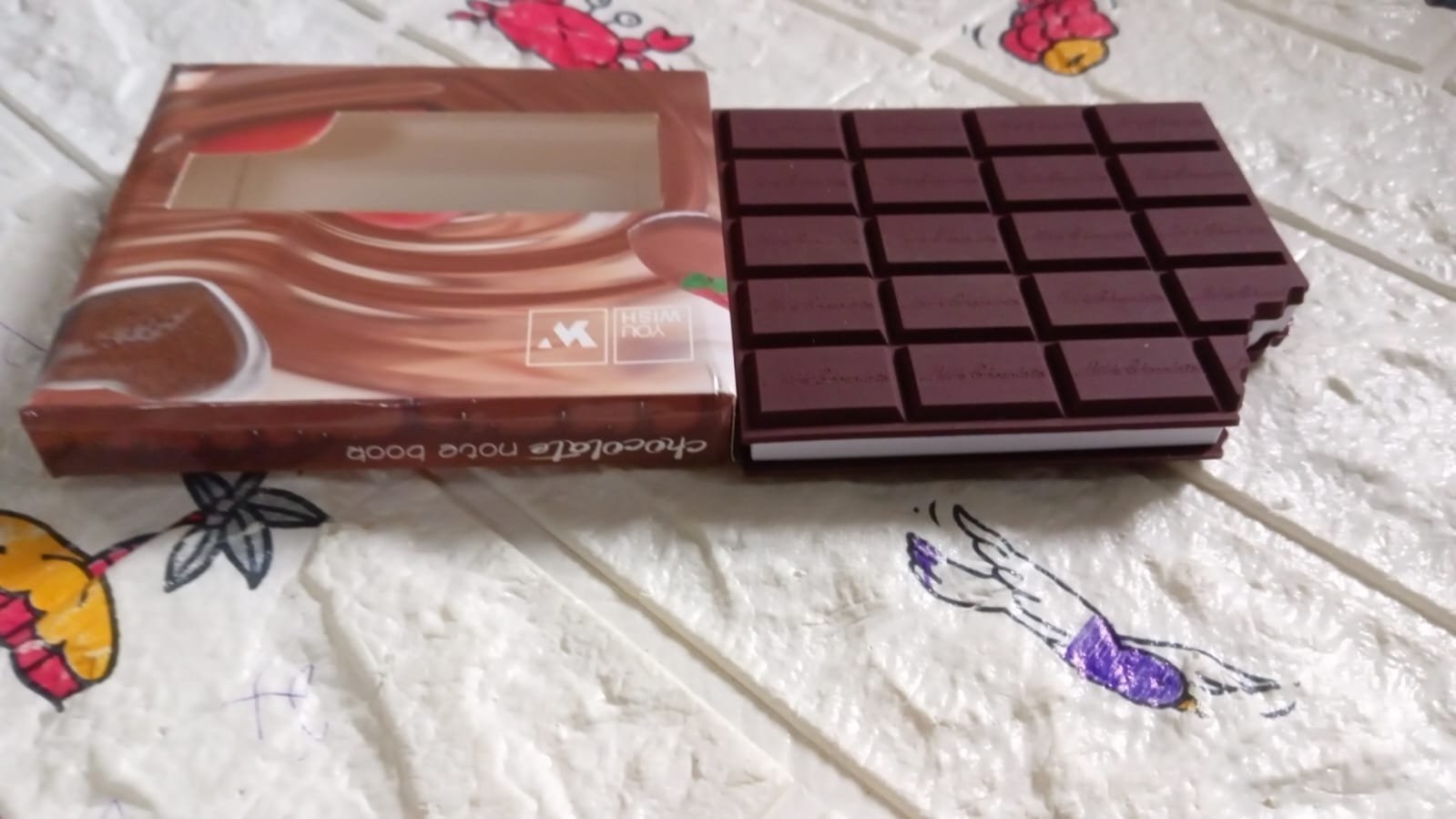 Small Chocolate Scented Bite-Shape Pocket Diary – Memo Notebook for Kids (80 Pages)