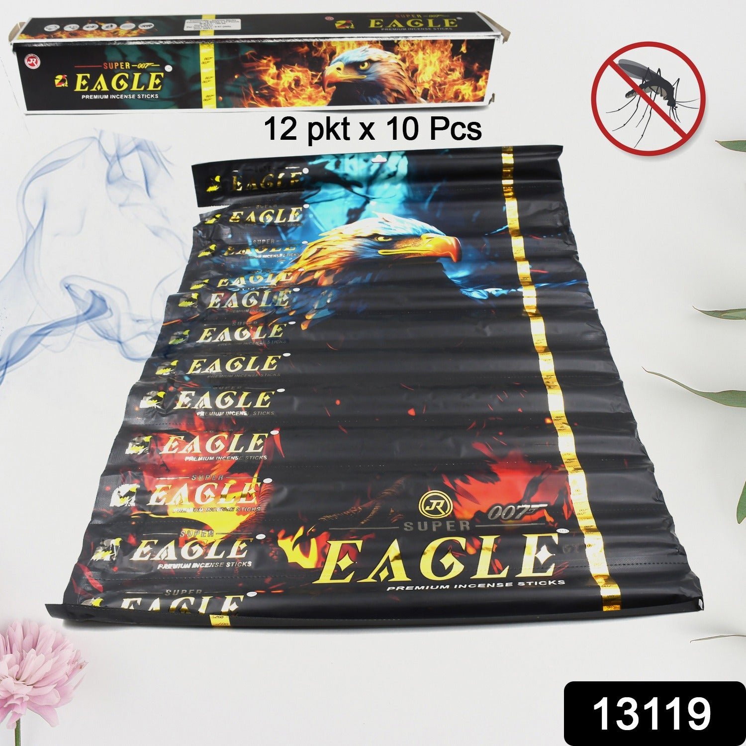 Mosquito Agarbatti Stick, Mosquito Agarbatti (12 Packet / 120 Sticks) (Incense Stick)