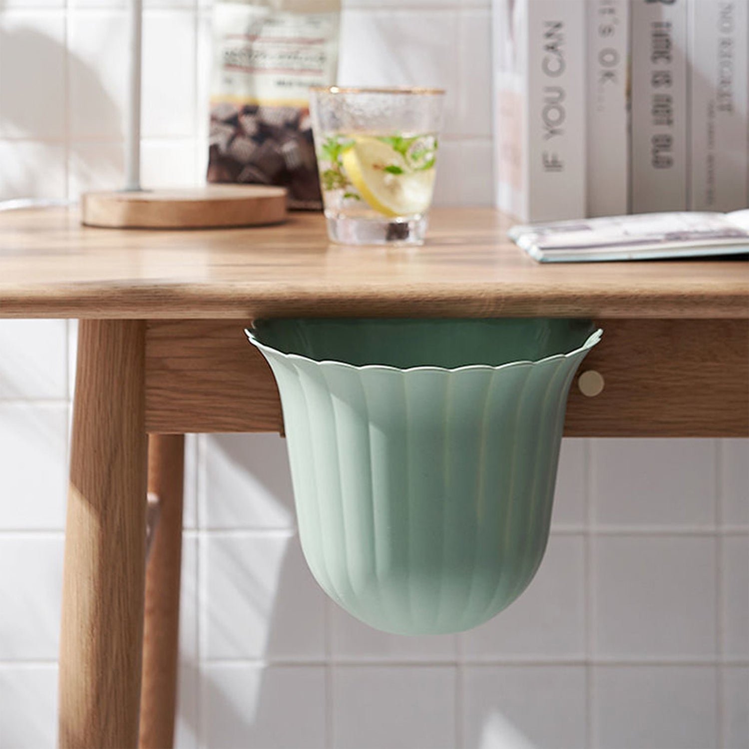 Mounted Multifunction Waste Bin Storage Bucket Hanging Trash Can (MOQ :- 3 Pc)