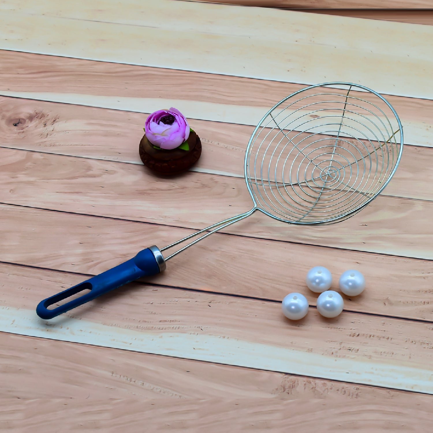 Round Stainless Steel Deep Fry  / Mesh Strainer