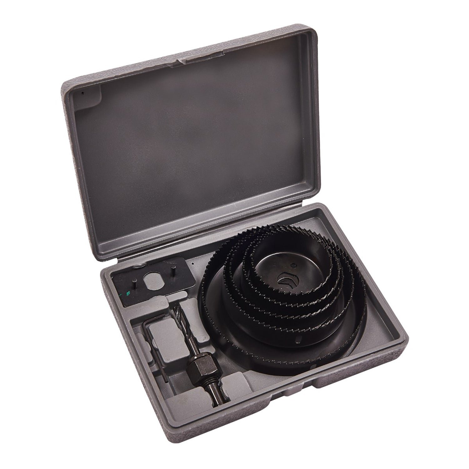 8-Piece Adjustable Hole Saw Set – Circular Cutter (19–127 mm Sizes)