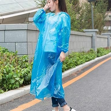 Portable Adult Waterproof Raincoat Cardigan for Outdoor Travel (1 Pc)
