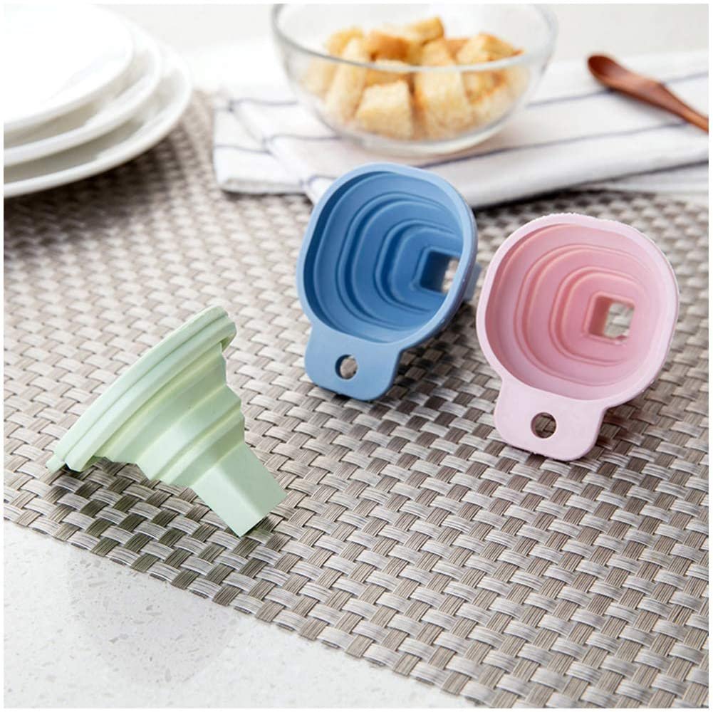 Flexible Silicone Kitchen Funnel Liquid / Powder Transfer Hopper Food (Small)