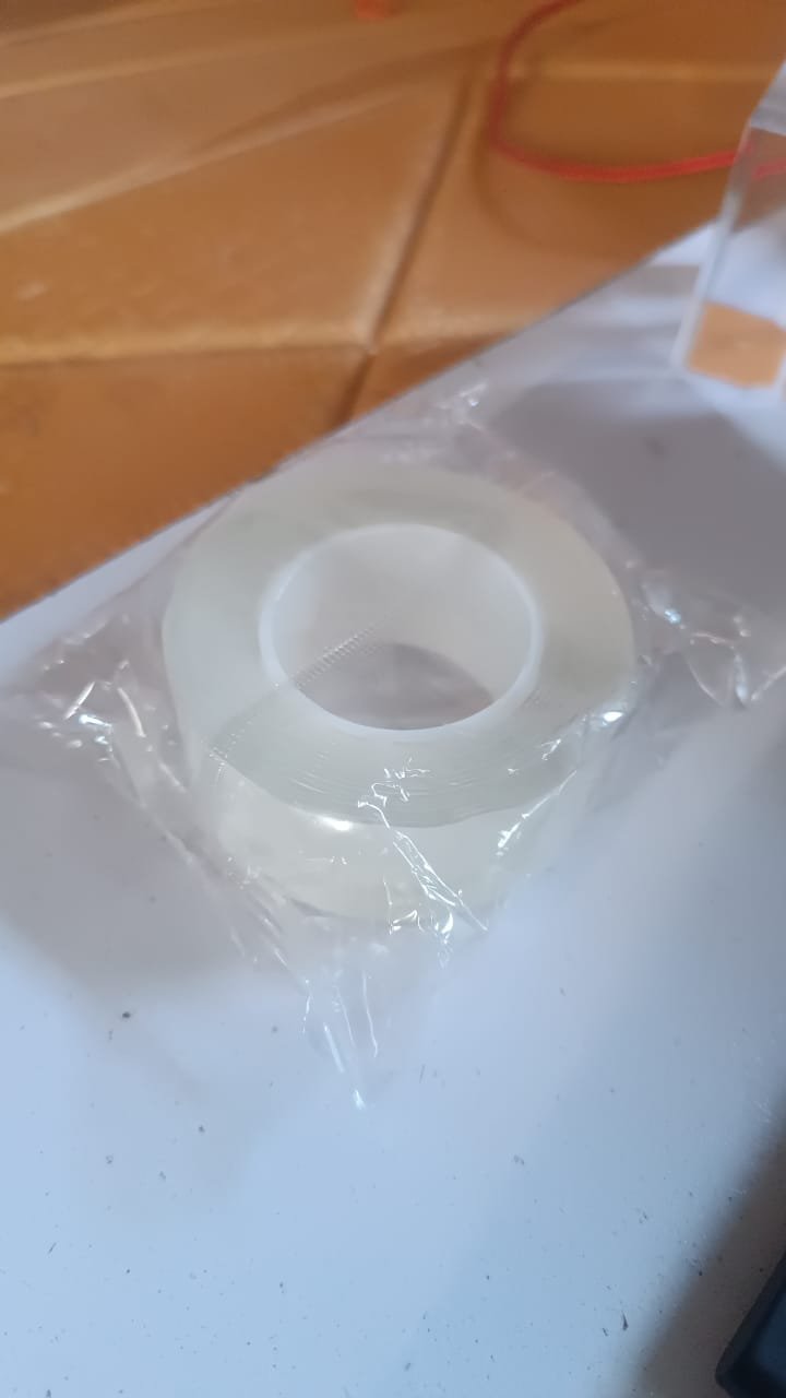 Sticky Double Sided Tape Washable Adhesive Tape Reusable (7×3 Cm / 1 Pc)