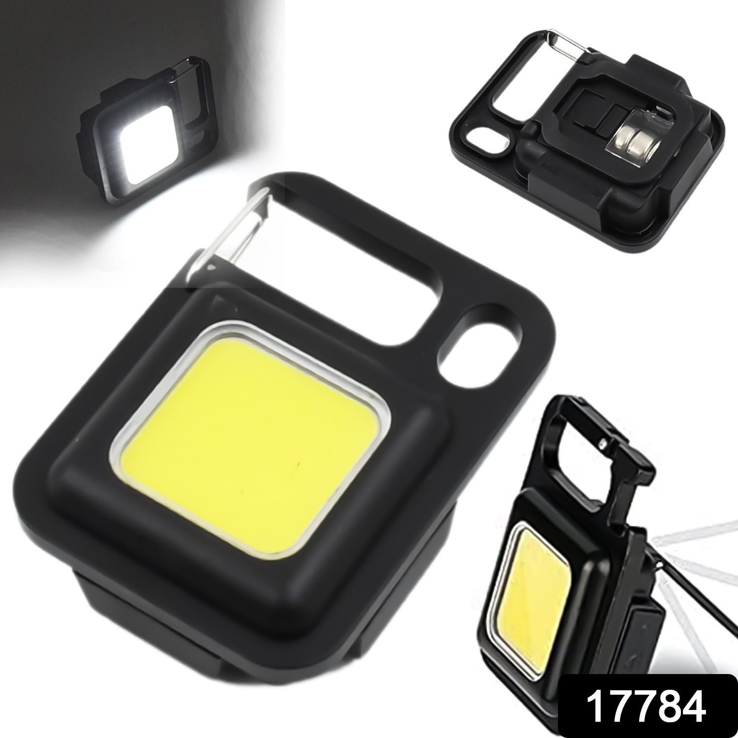 LED Battery Operated Keychain Flashlight with Folding Bracket (1 Pc)