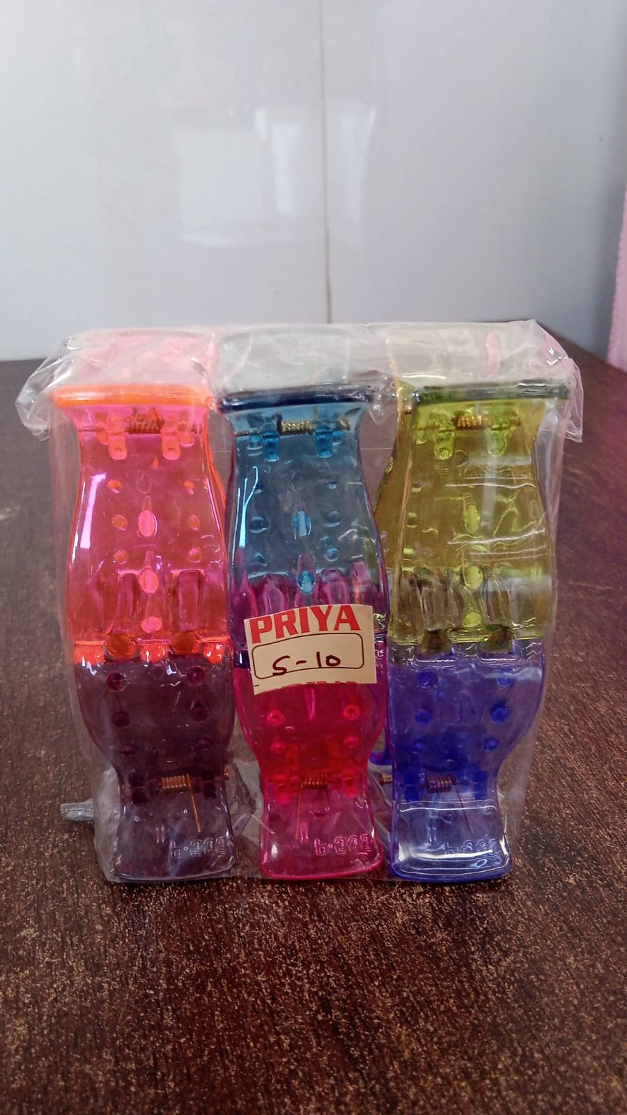 Big Hair Clips Girls Kids Hair Accessories (6 Pcs Set / Transparent)