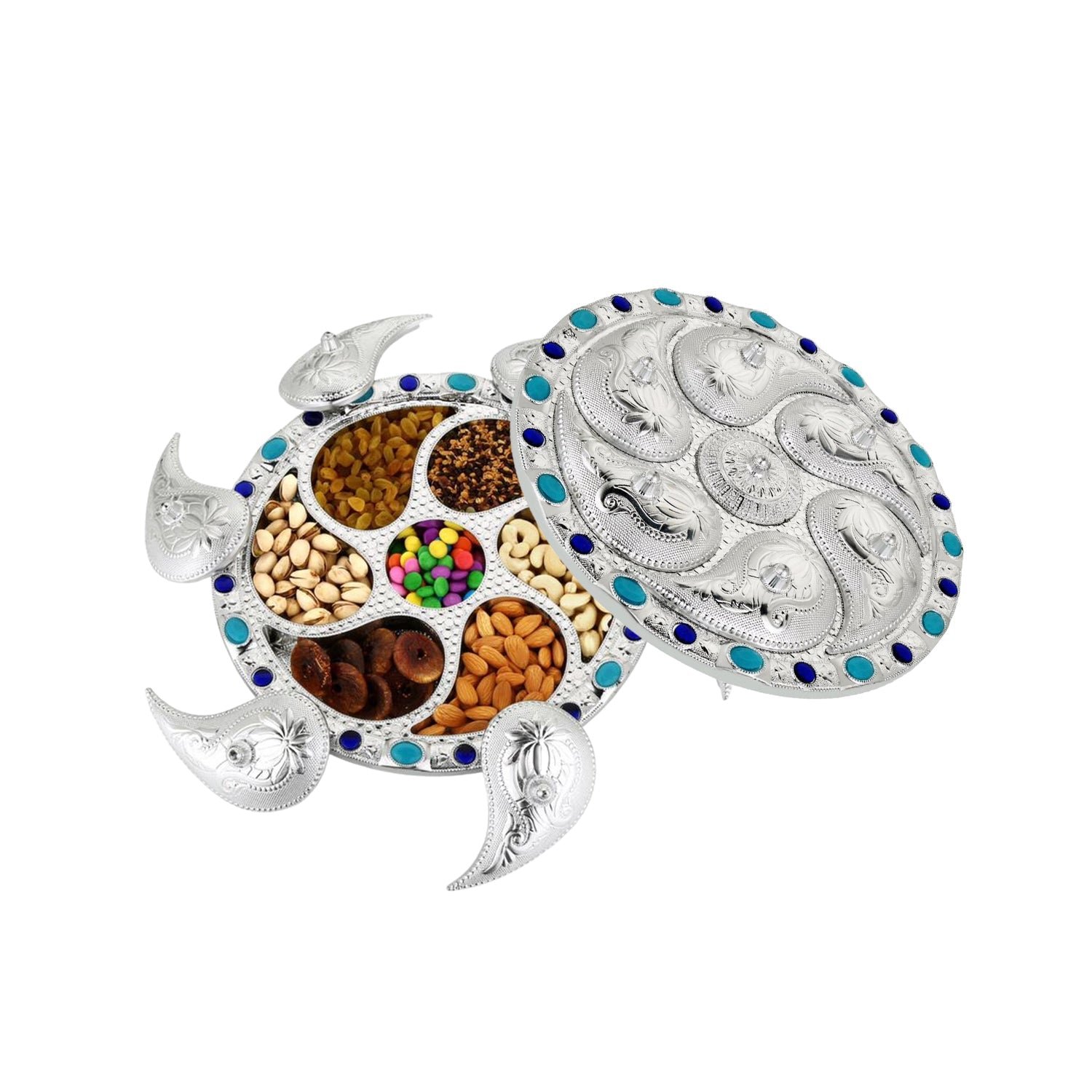 Multipurpose 7-Compartment Dry Fruit & Snack Storage Box