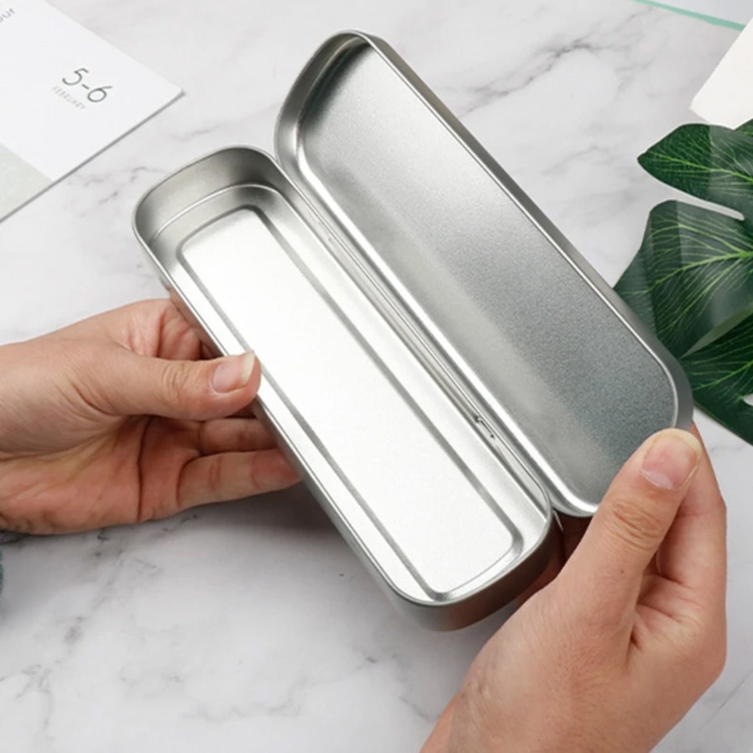 Stainless Steel Tongue Scraper Bad Breath & Oral Hygiene, Metal Case Included (1 Pc)