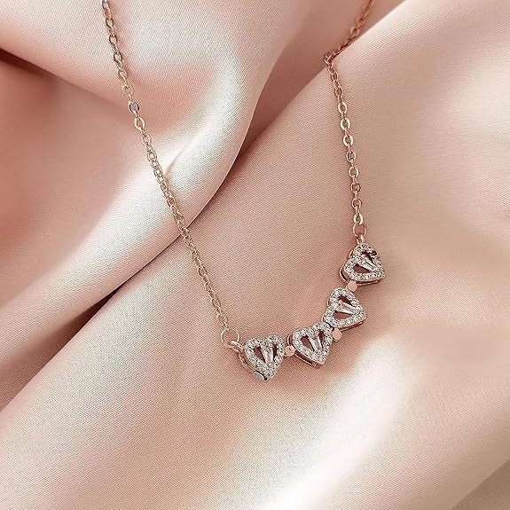 Golden Rose & Necklace Set Perfect Gift Set