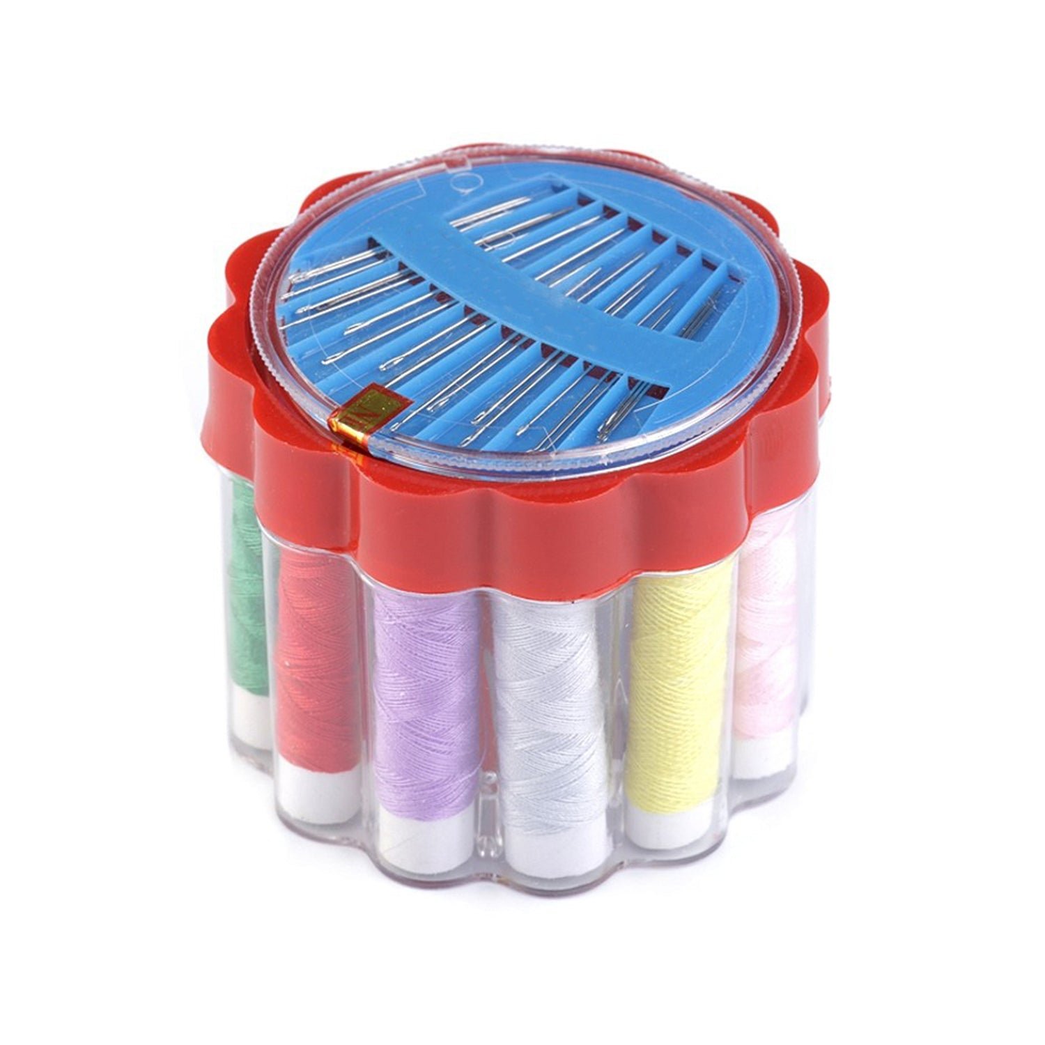 24 Pc Sewing Box for Storing Thread Rolls & Sewing Essentials
