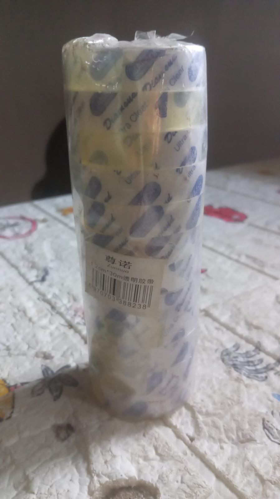 Transparent Tape Refills, Tape for Office, Home, School -1.2cm X 30 Meter Per Roll (12 Pc Set)
