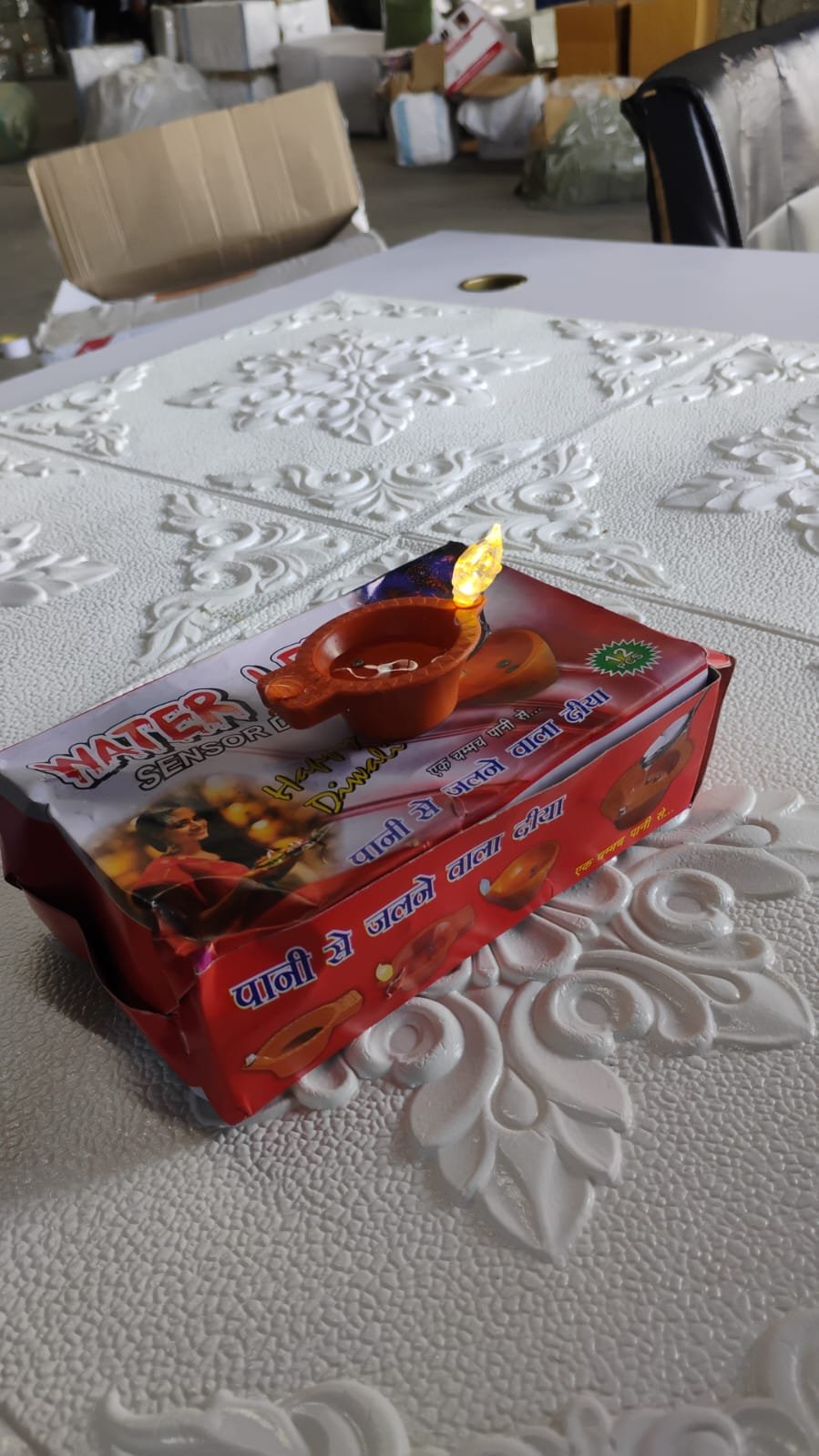 Water Sensor Diyas for Diwali Decoration | Diyas for Home Decoration| Diwali Decoration Items for Home Decor Diyas | Diwali LED Diyas Candle with Water Sensing Technology E-Diya, Diwali (12 Pc Set)