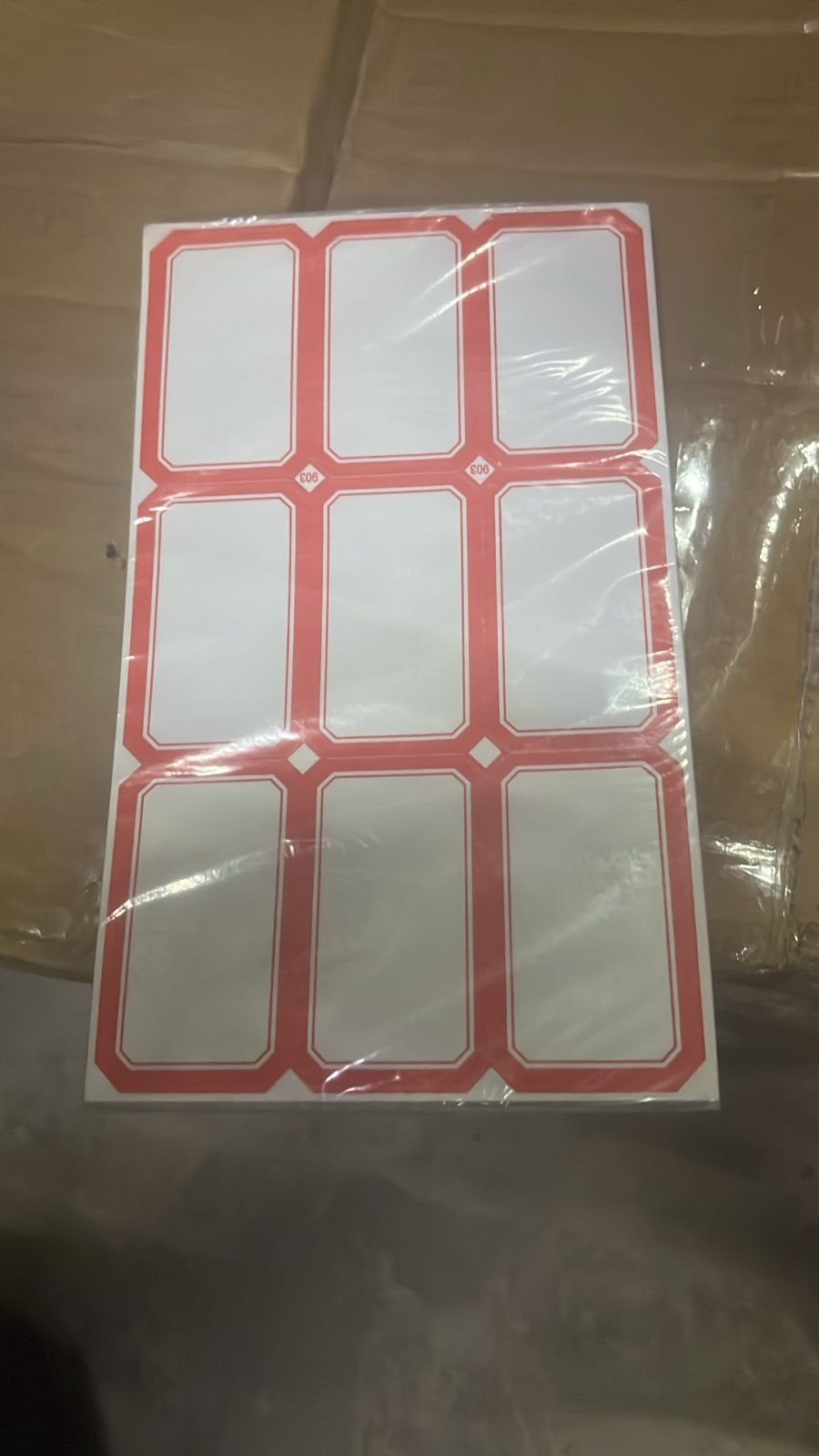 Multipurpose Blank Label Sticker Sheets Durable (50 Sheet Set)