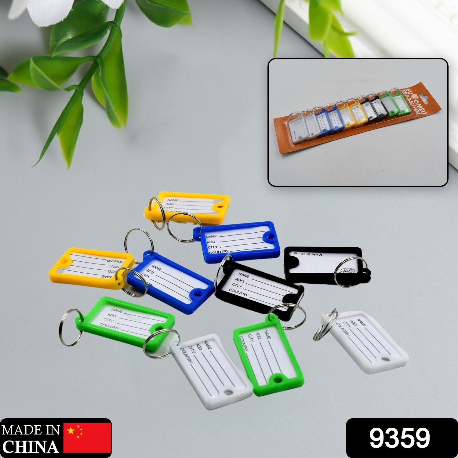 Wallet Keychain 10 pcs Set Plastic Key Custom Key