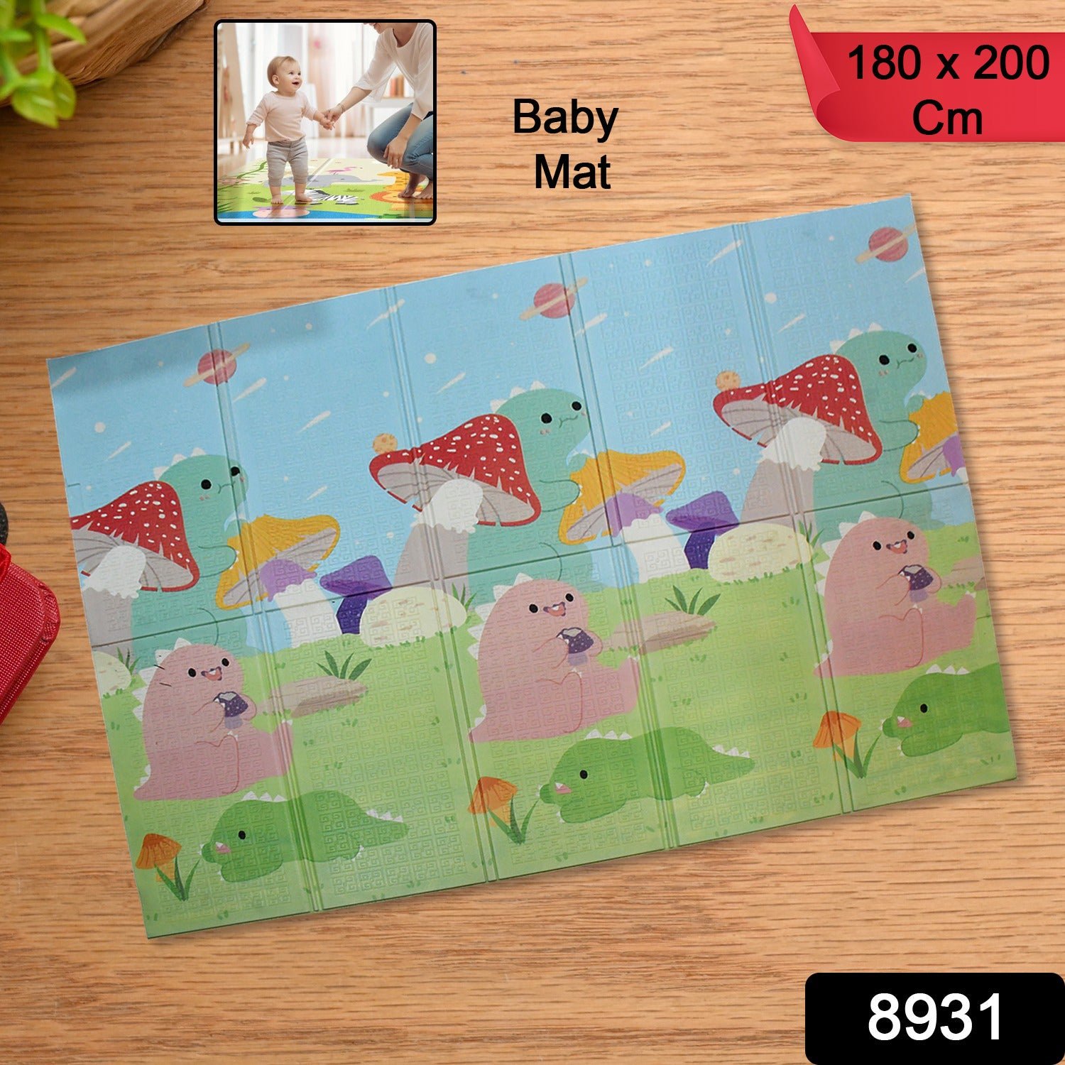 Baby Play Mat, Foam Play mat Baby Floor Play Baby Crawling Mat (180×200 Cm / 1 Pc)
