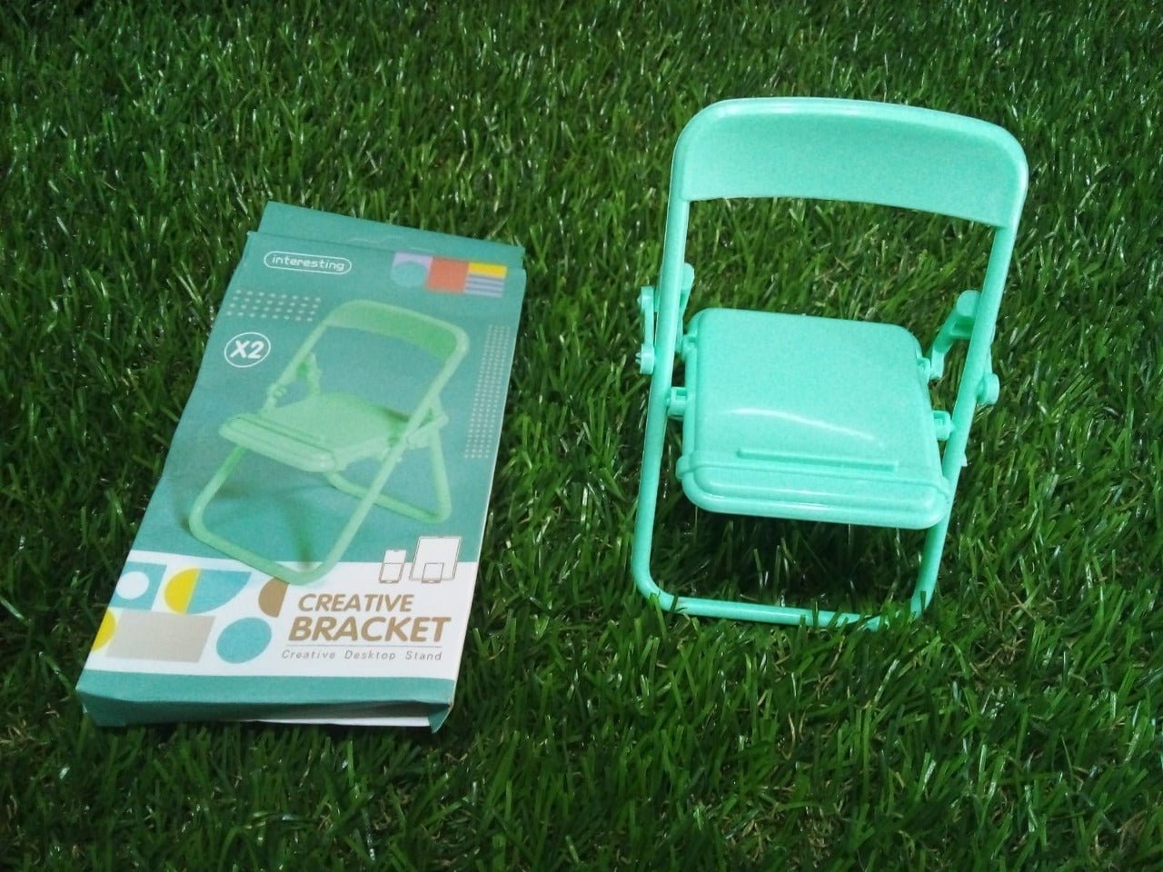 1 Pc Chair Stand With Box As A Mobile Stand For Holding And Supporting Mobile