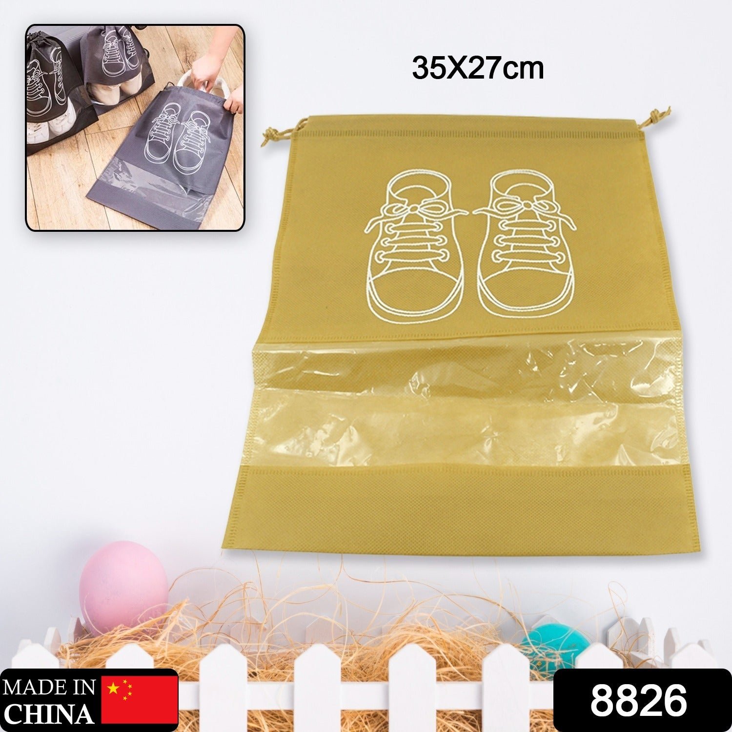 Beach Bag Shoes Storage Bag Closet Organizer (1 Pc )