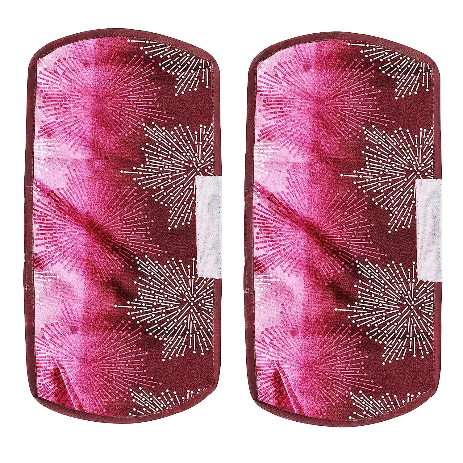 Polyester Fridge Handle Cover Set for Refrigerator Types (2 Pcs, Multi Design)