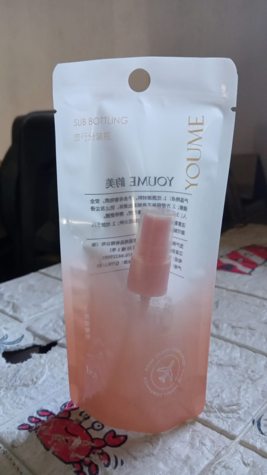 Perfume Make-Up Water Portable Spray Bottle,  Travel Perfume filler (1 Pc)