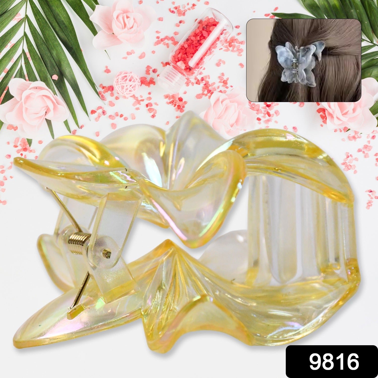 Hair Clamp Grip Simple Matte Decorative Clip for Face Washing