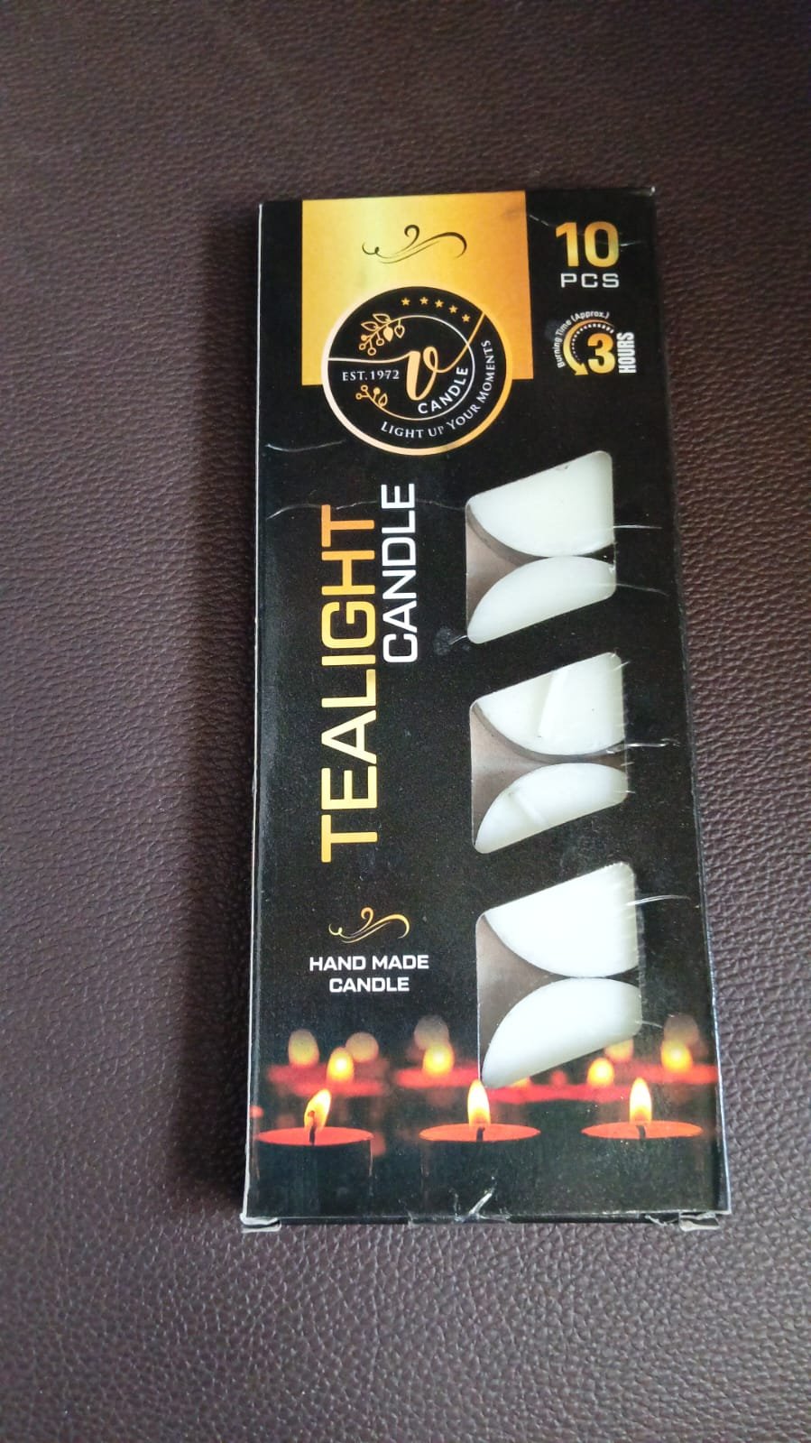 Tealight Candles Set, Smokeless Candles, Diwali (10 Pcs set)