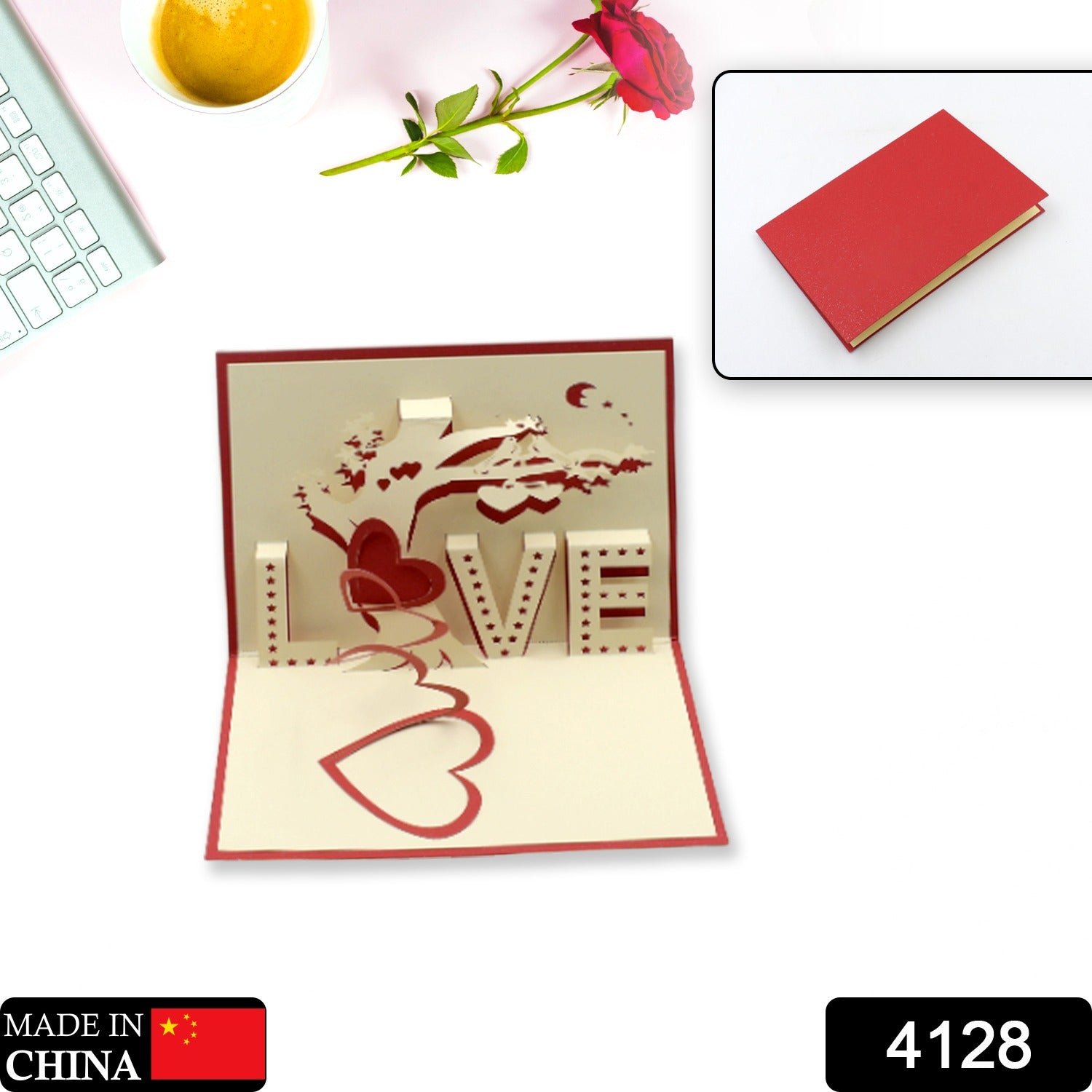 3D Paper Wish Card High Quality Greeting Card for Birthday Valentine Christmas 1 Pc
