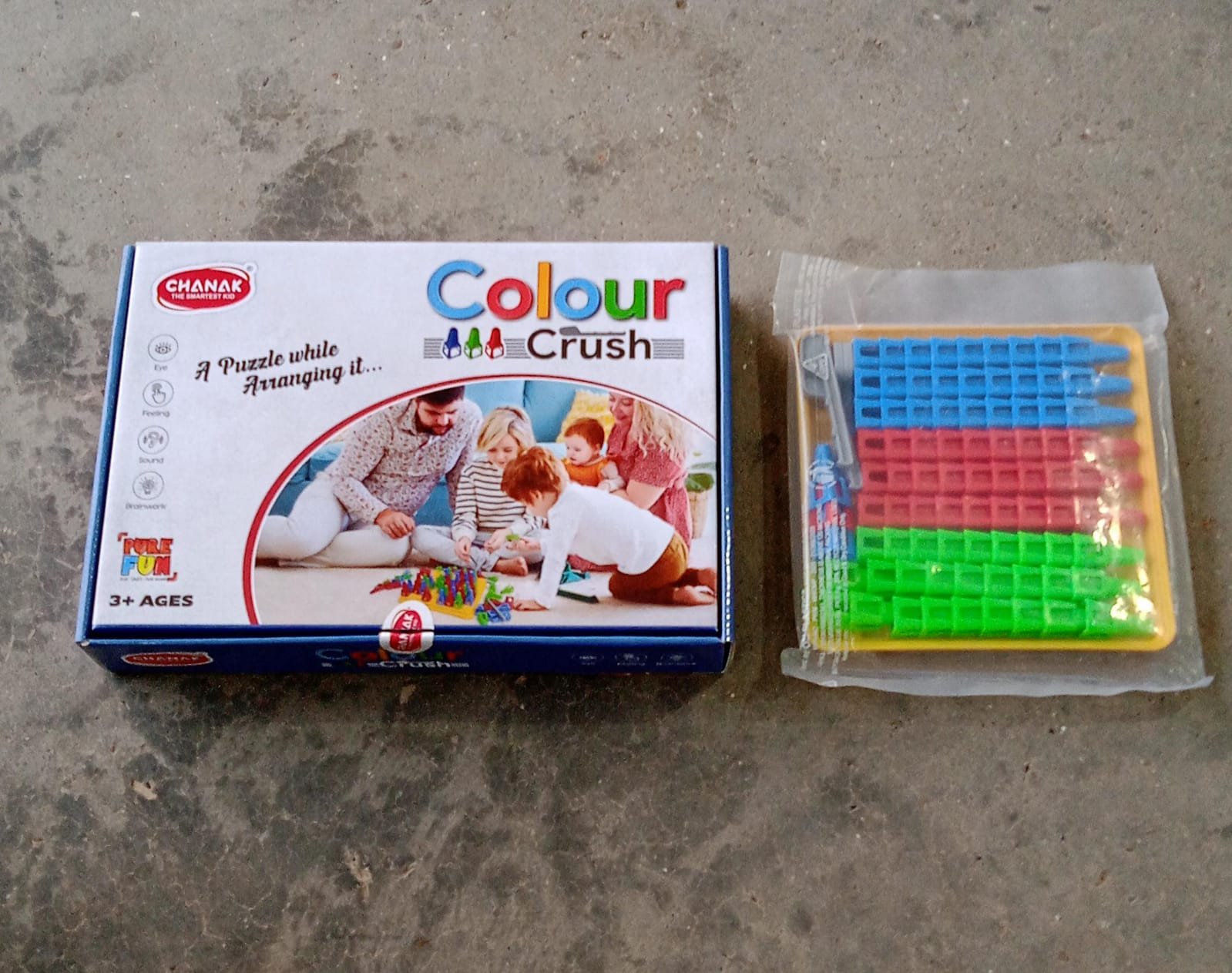 Plastic Color Crush Game Board Educational Puzzle Game for Kids and Adults  Gift