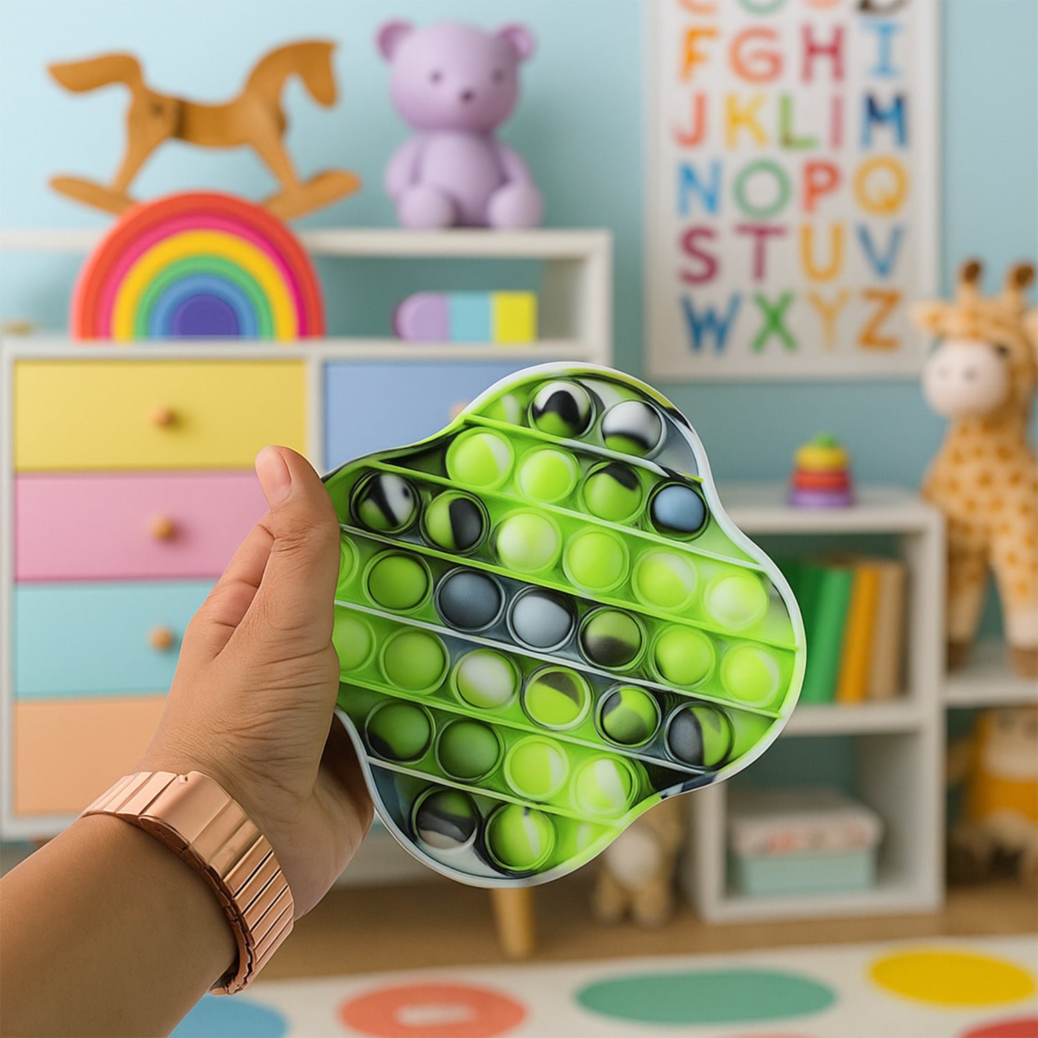 Premium Cloud Shape Silicone Pop It Fidget Toy (1 Pc)