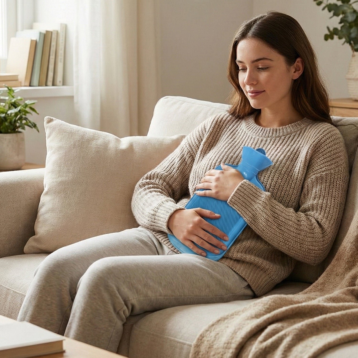 Reusable Hot Water Bag for Pain Relief (23 × 12 cm / 1 Pc)