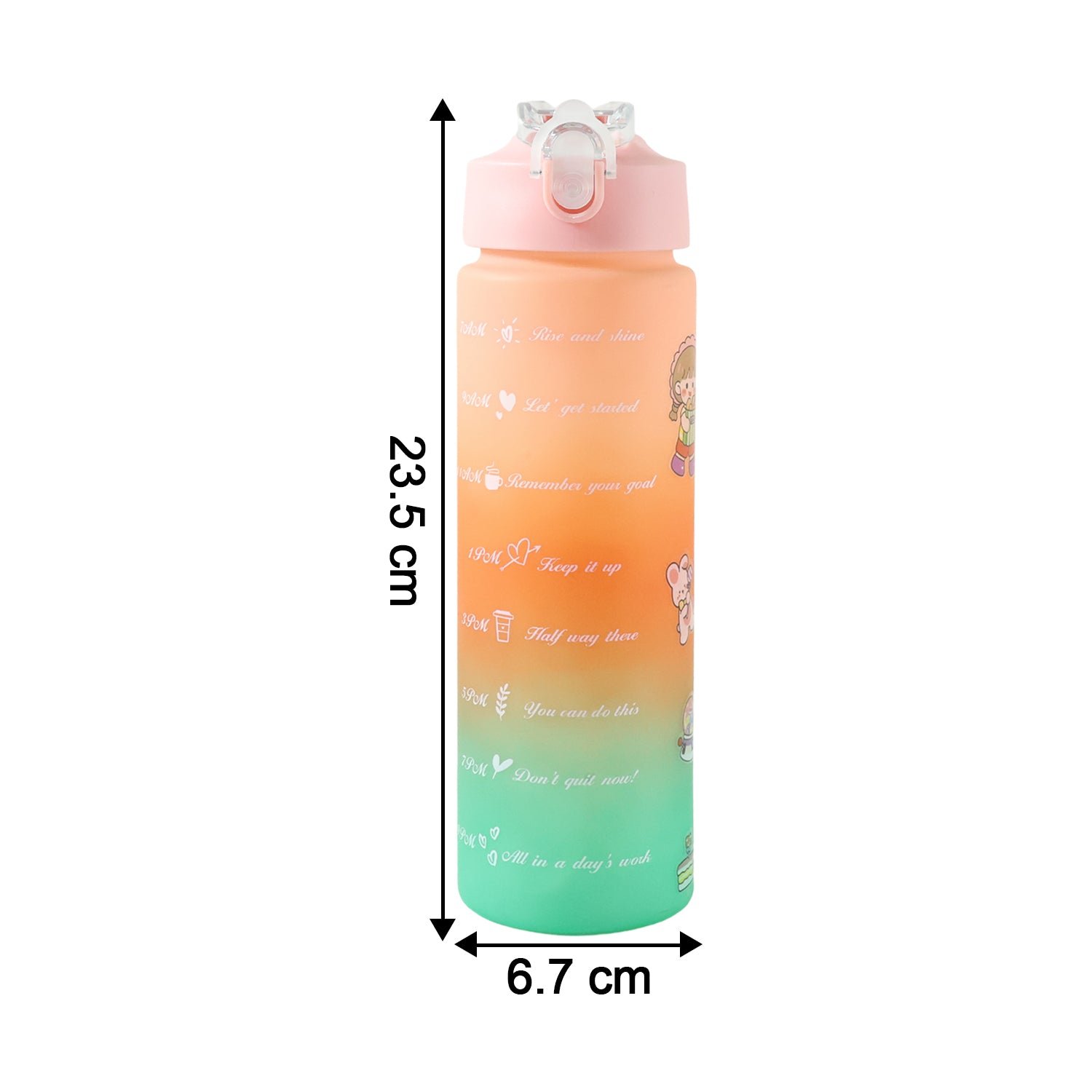 Motivational Gradient Water Bottle (900 ML)