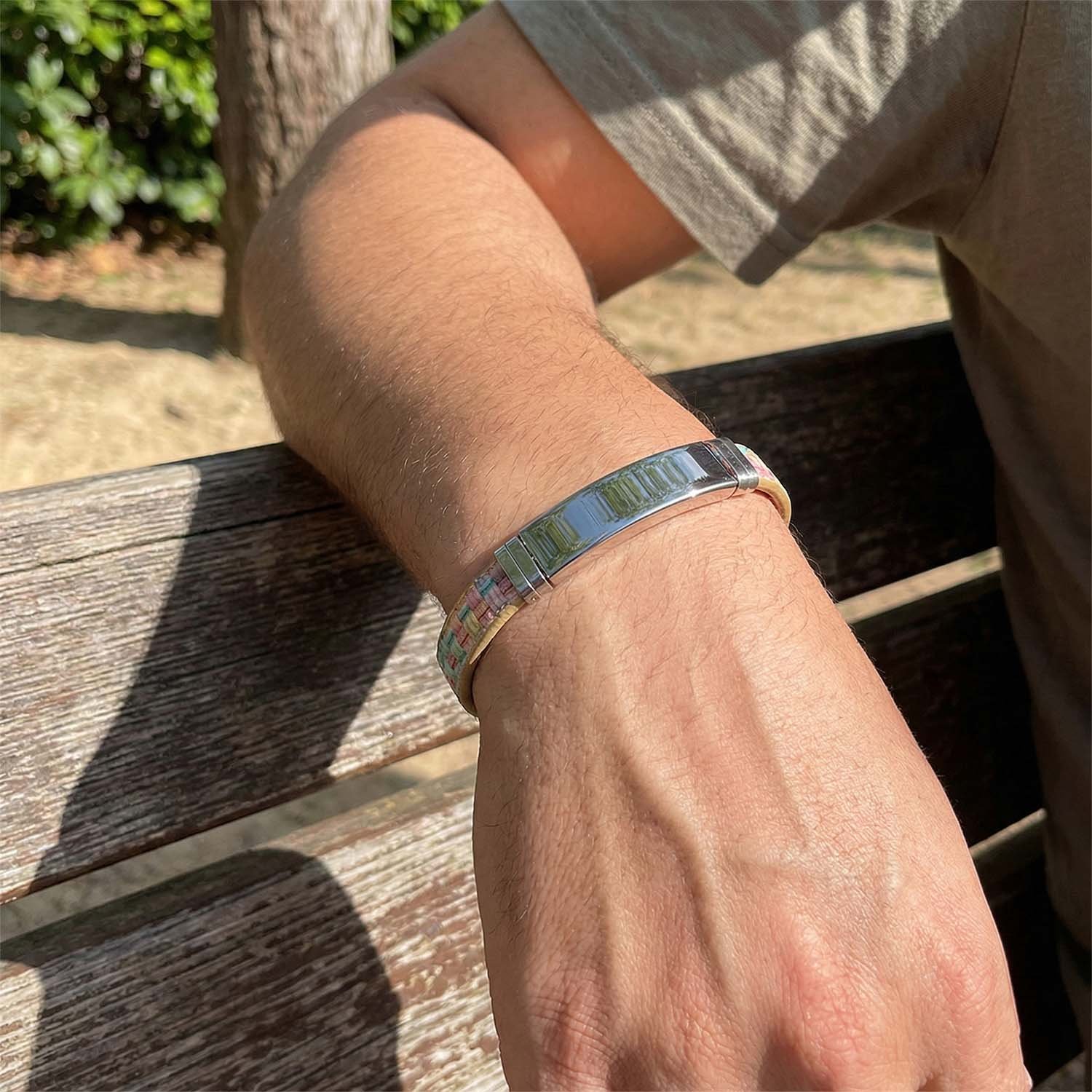 Premium Fancy Wrist Bracelet with Multicolor Woven Design (1 Pc / Mix Design Belt)