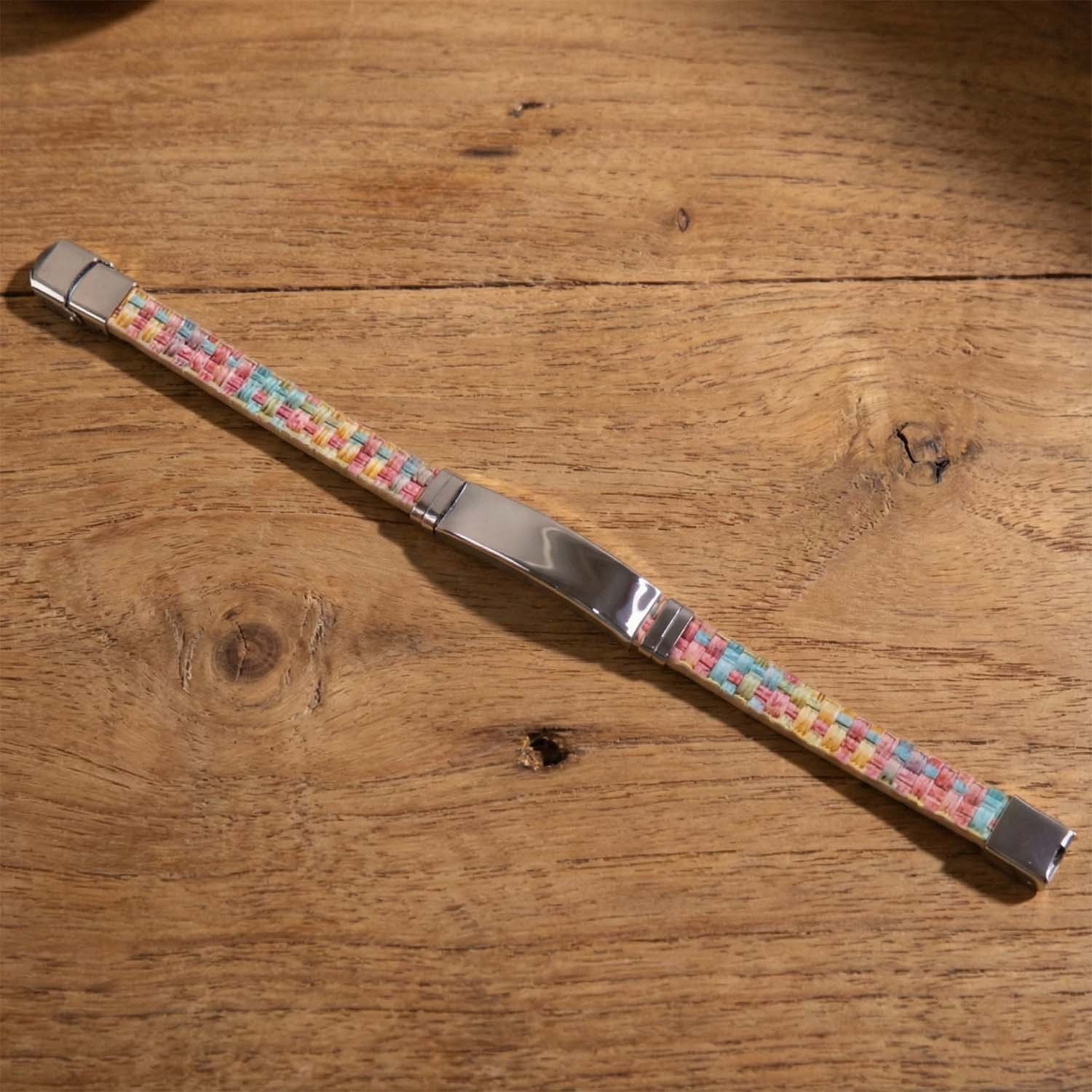 Premium Fancy Wrist Bracelet with Multicolor Woven Design (1 Pc / Mix Design Belt)