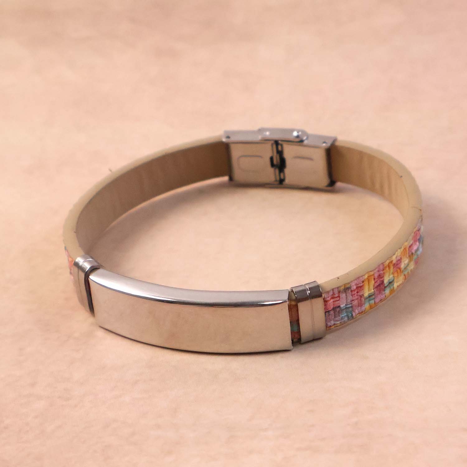 Premium Fancy Wrist Bracelet with Multicolor Woven Design (1 Pc / Mix Design Belt)
