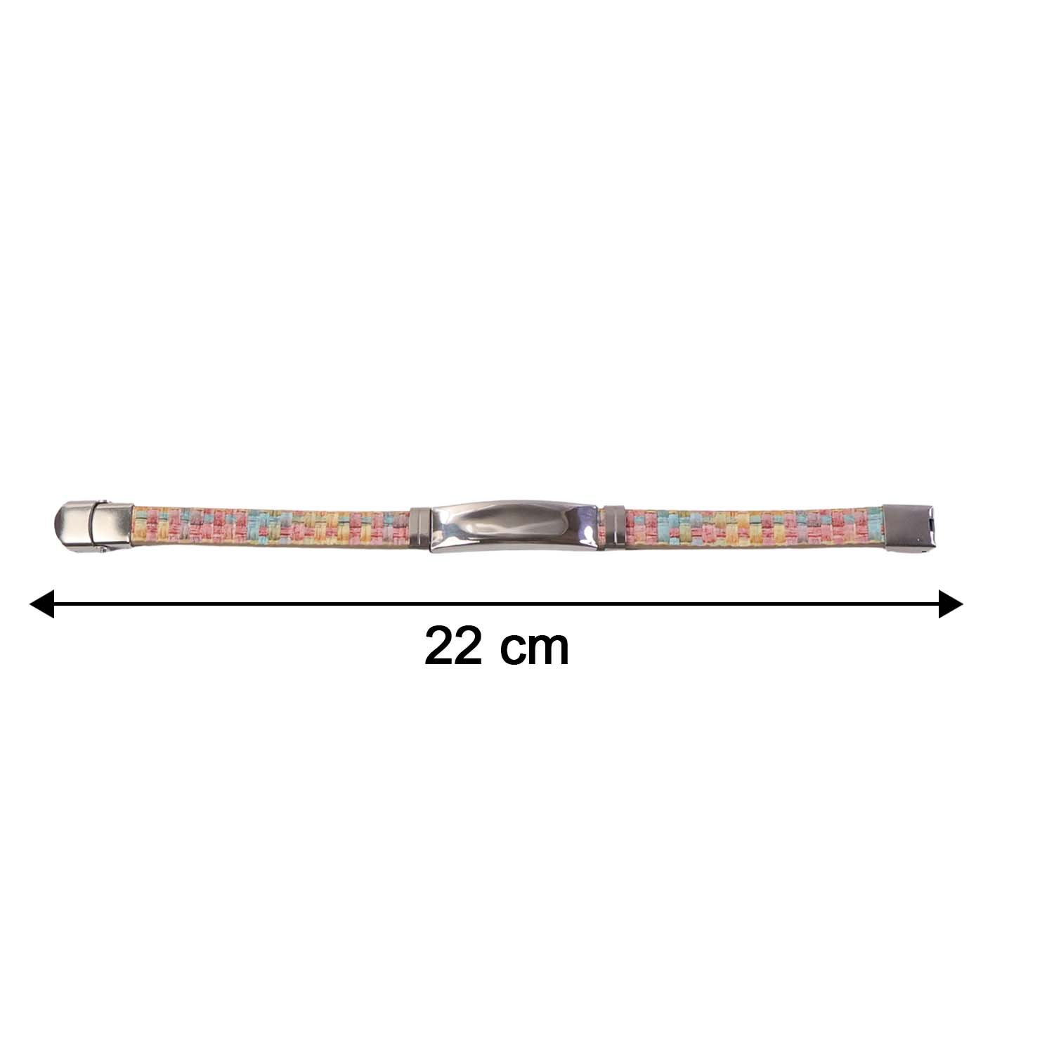 Premium Fancy Wrist Bracelet with Multicolor Woven Design (1 Pc / Mix Design Belt)