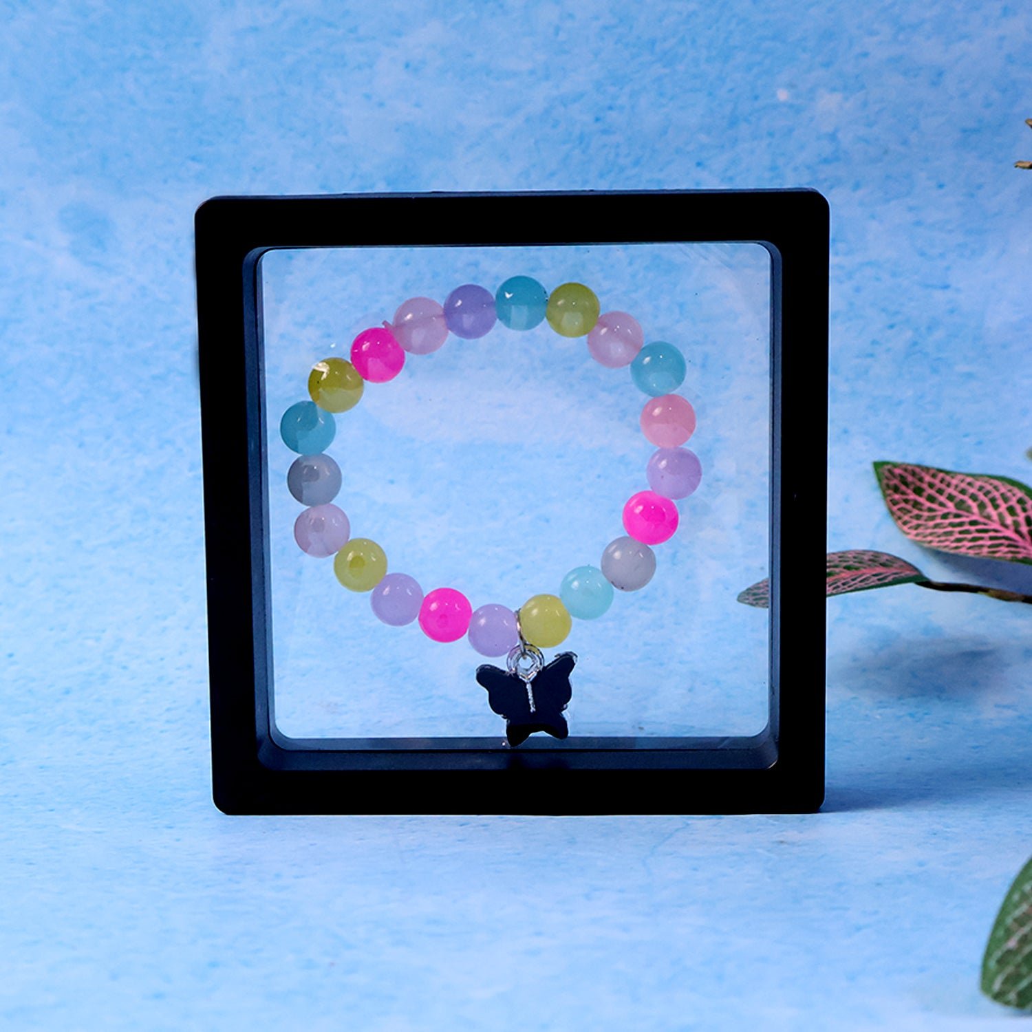 Premium Multicolor Pastel Bead Stretch Bracelet (1 Pc)