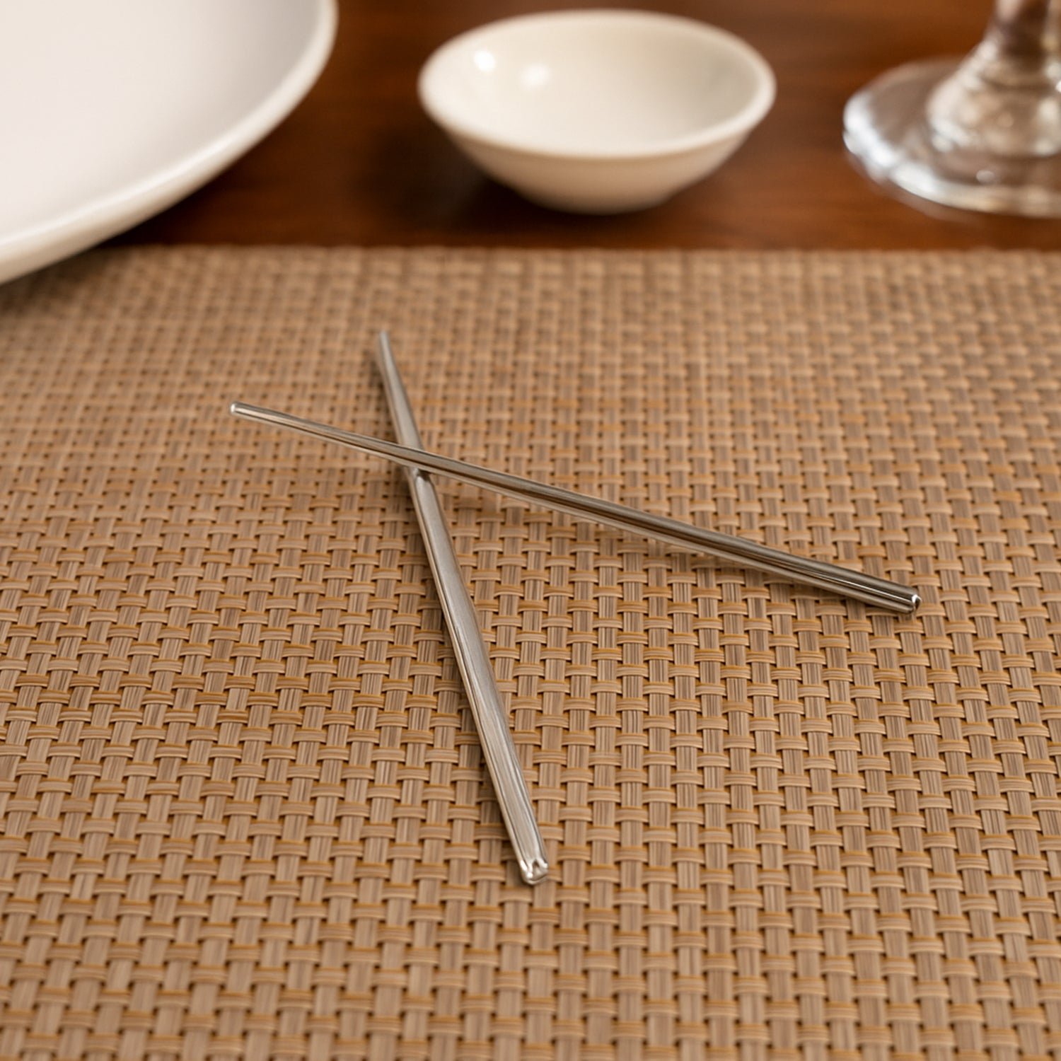 Premium Stainless Steel Reusable Chopsticks (2 Pc)