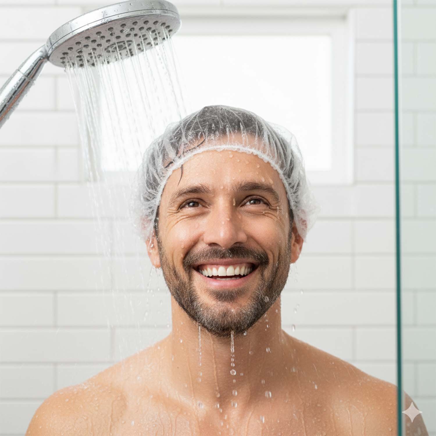 Disposable Men’s Hair Protection Shower Cap / Head Cover (5 Pc)