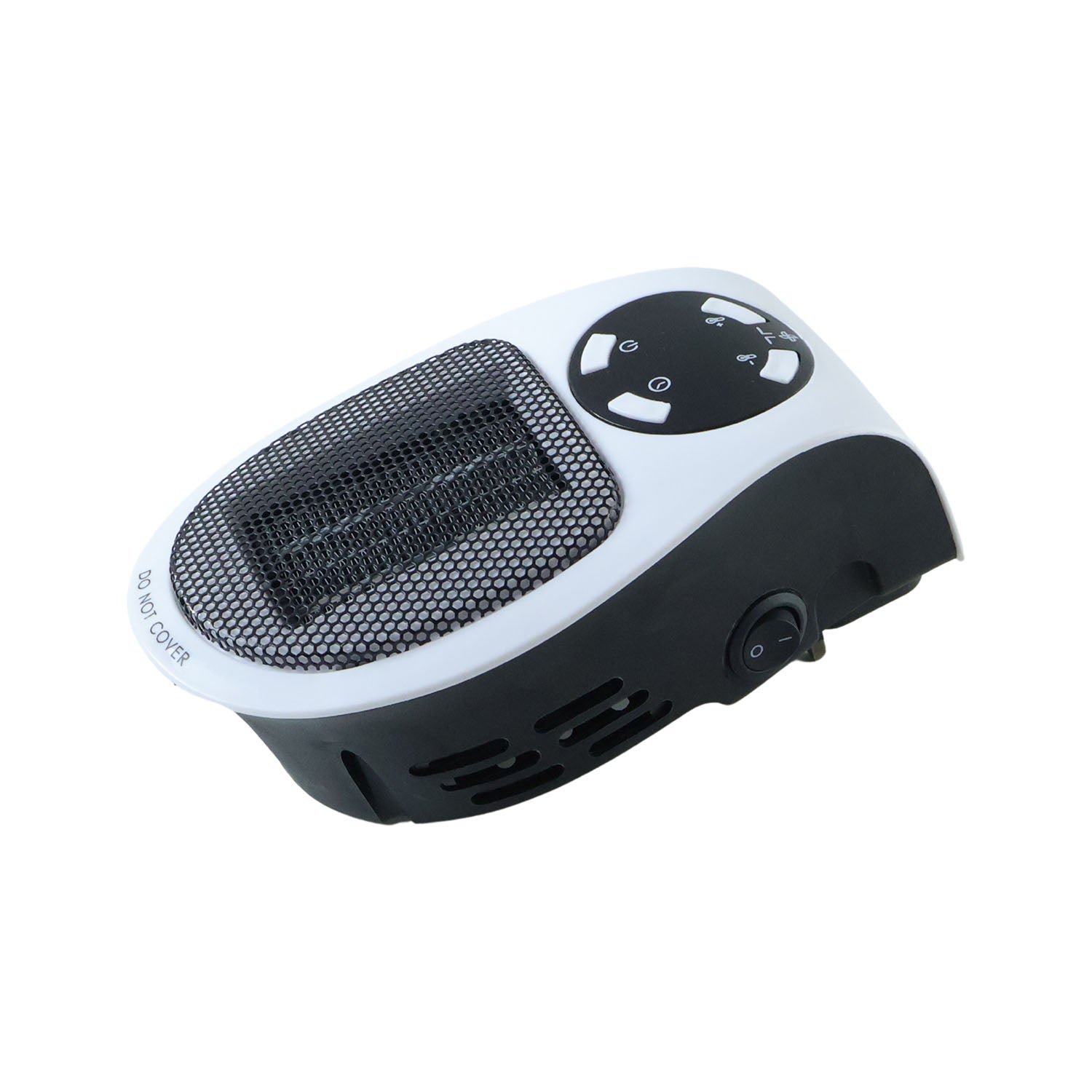 500W Portable Wall Plug Room Heater Compact Electric Space Heater