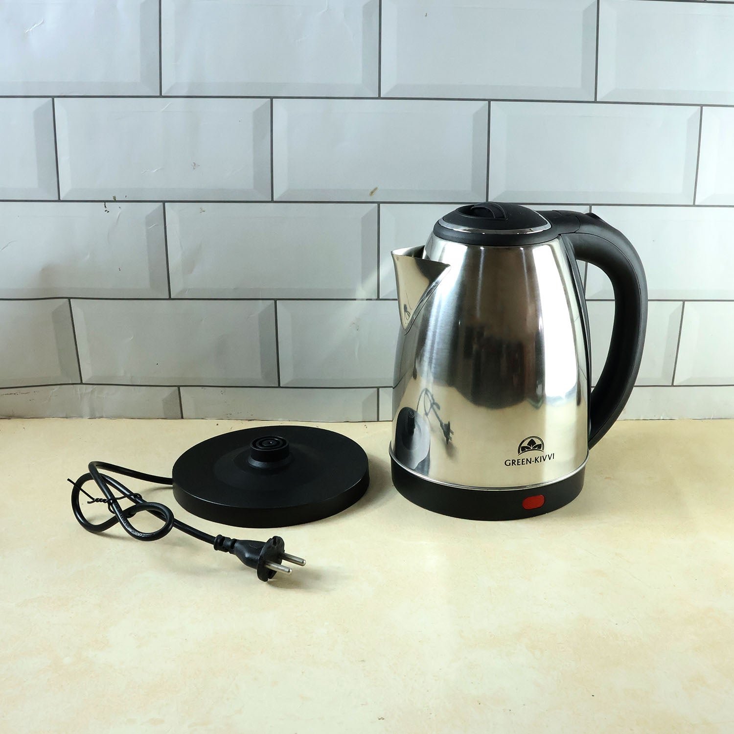 Electric Stainless-Steel Kettle (1800ML, 1 Pc)