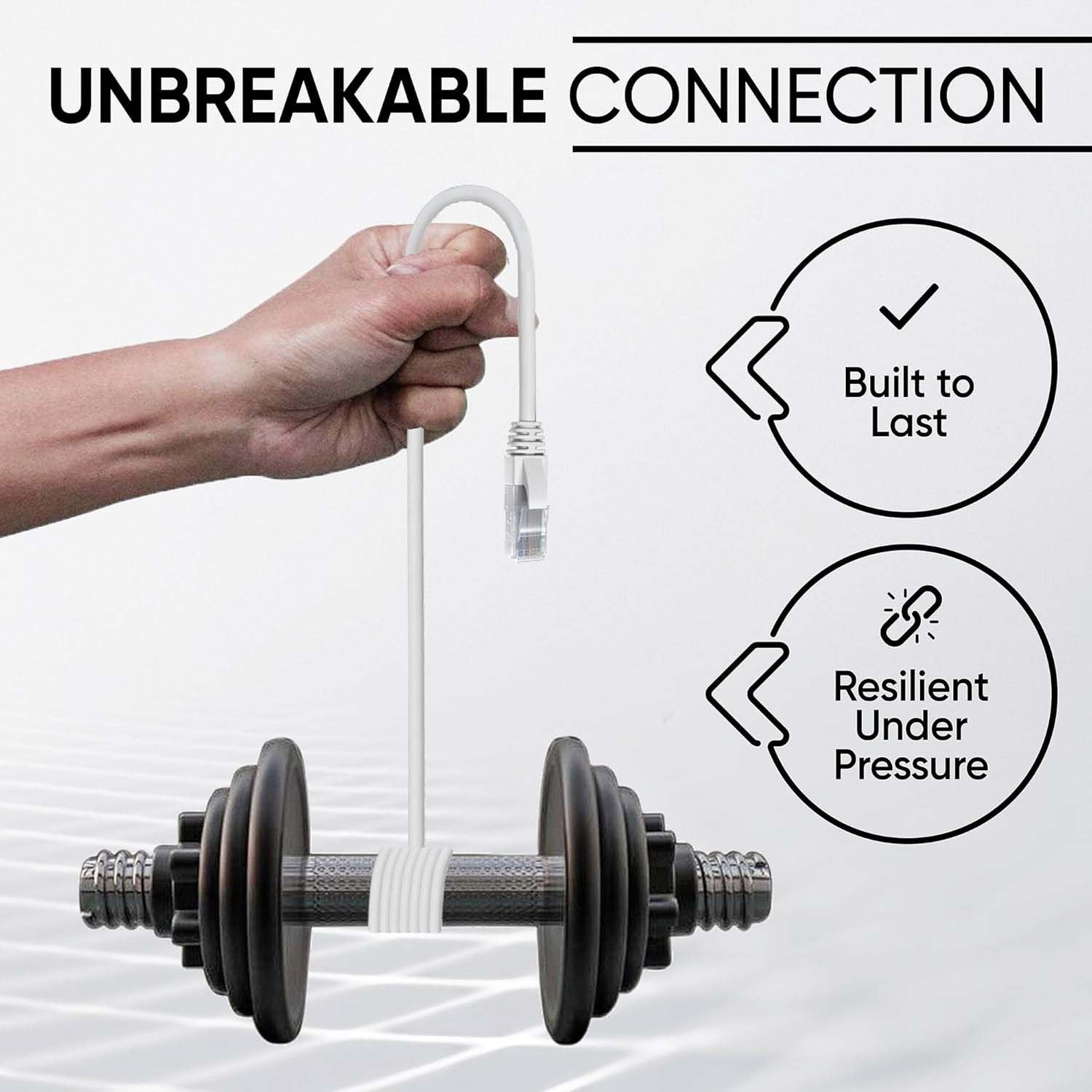 High-Speed 1 Meter Ethernet LAN Cable (1 Pc)